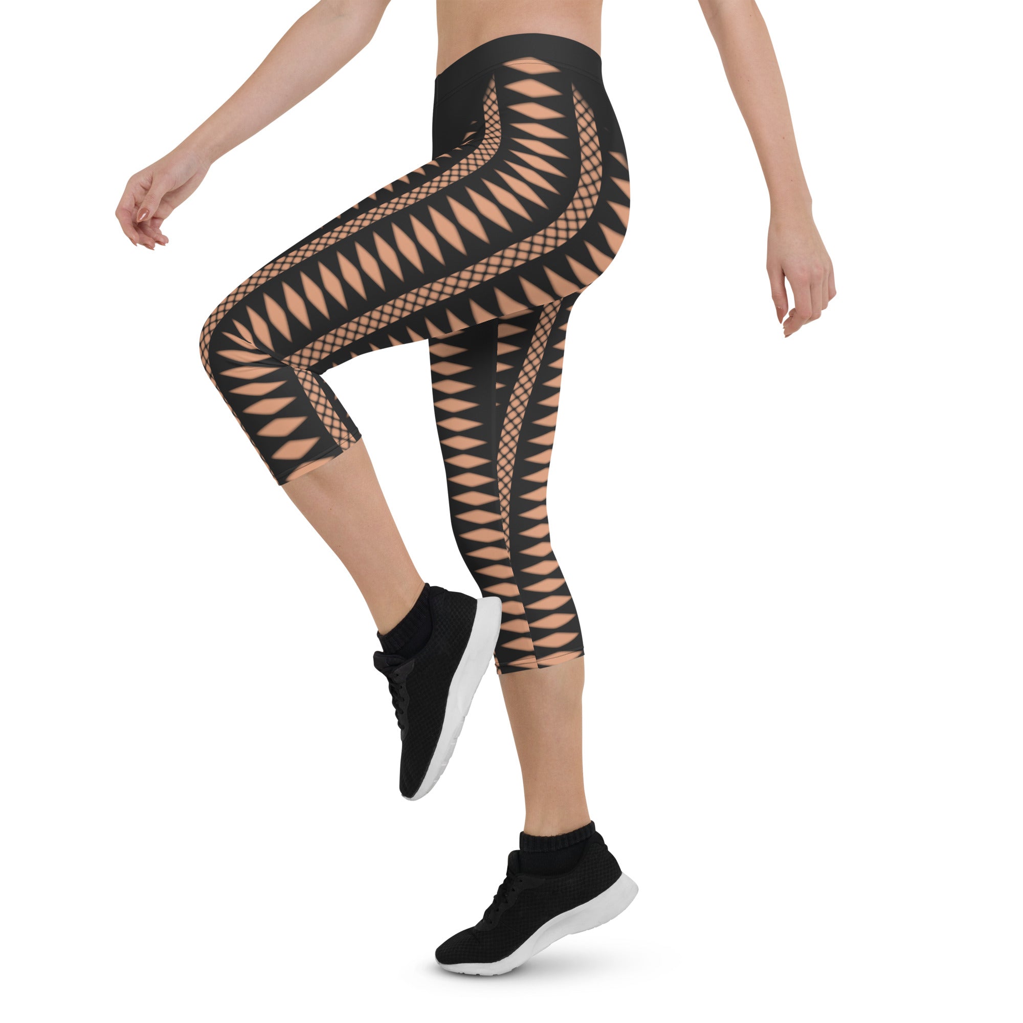 Geometric Allure Capris
