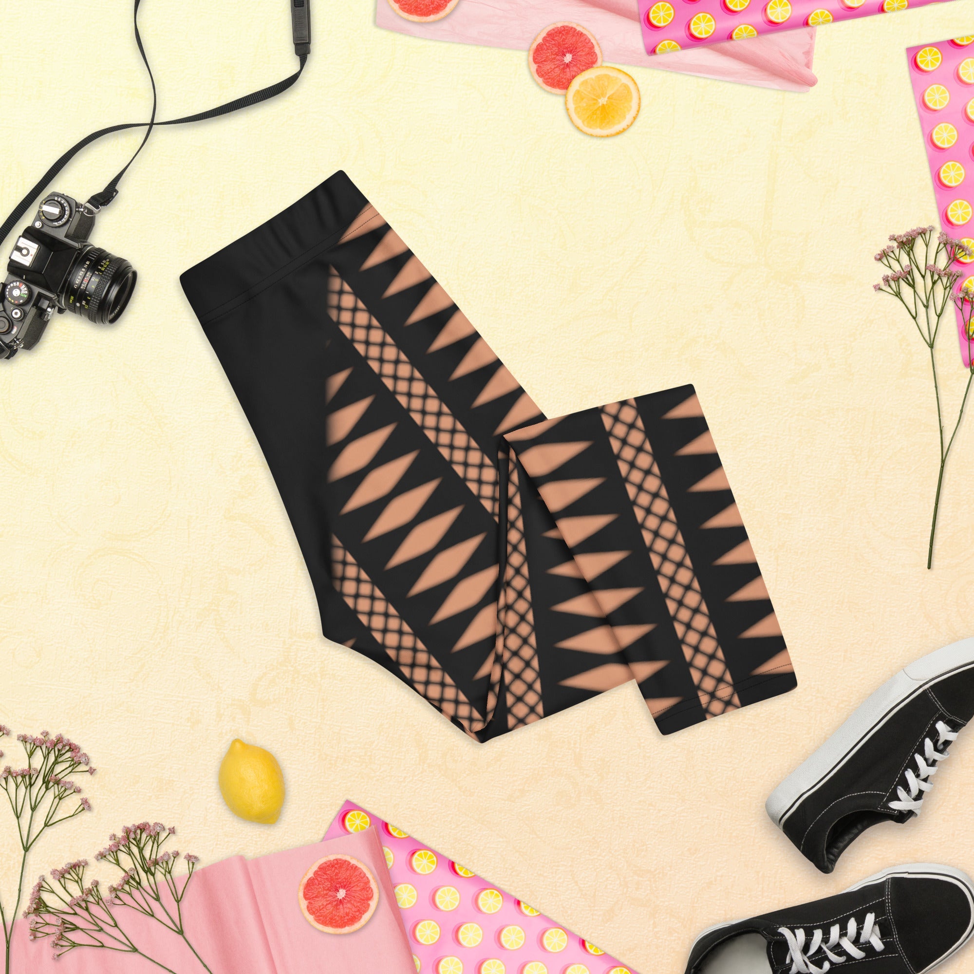 Geometric Allure Capris