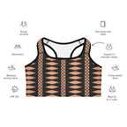 Geometric Allure Sports Bra