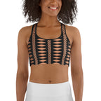 Geometric Allure Sports Bra