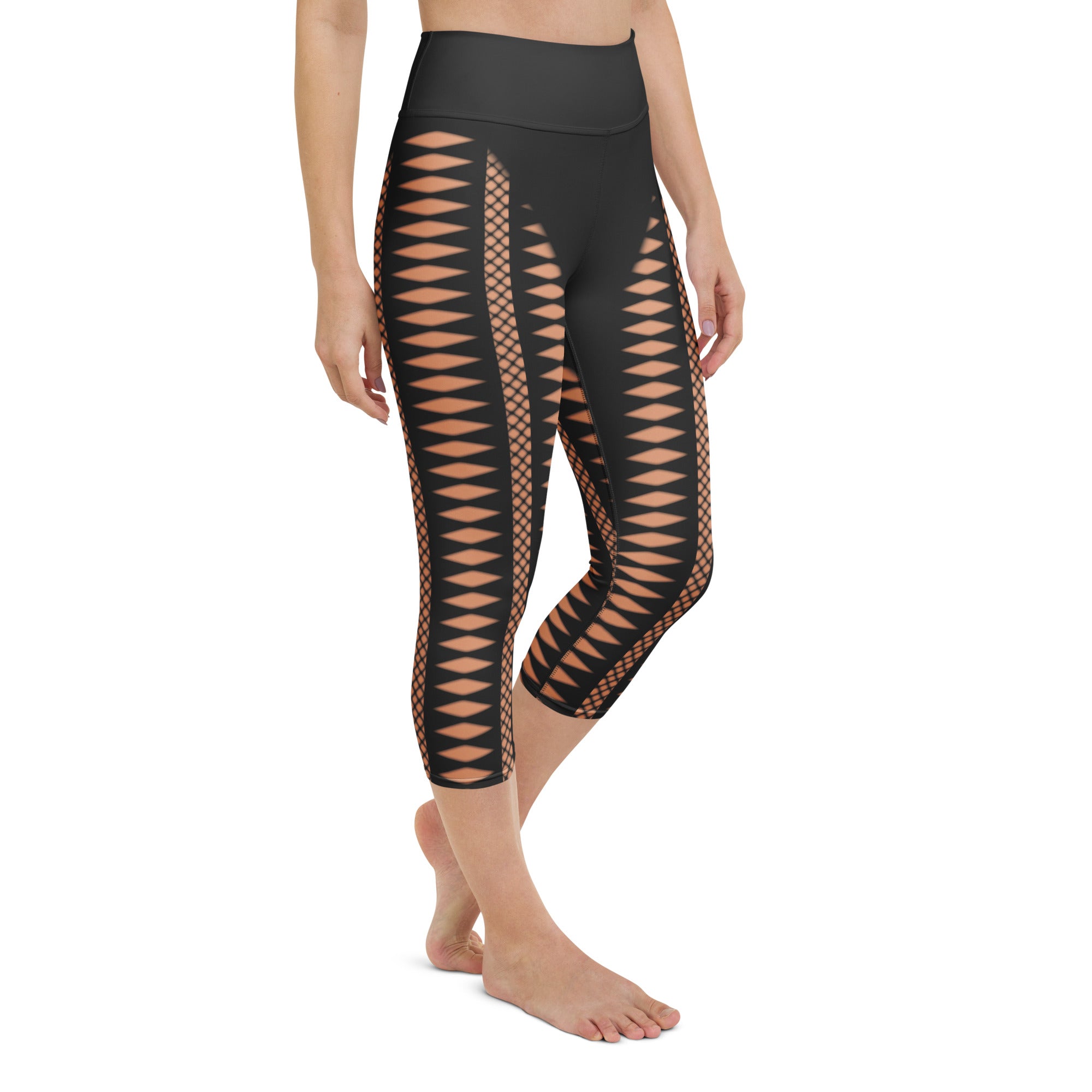 Geometric Allure Yoga Capris