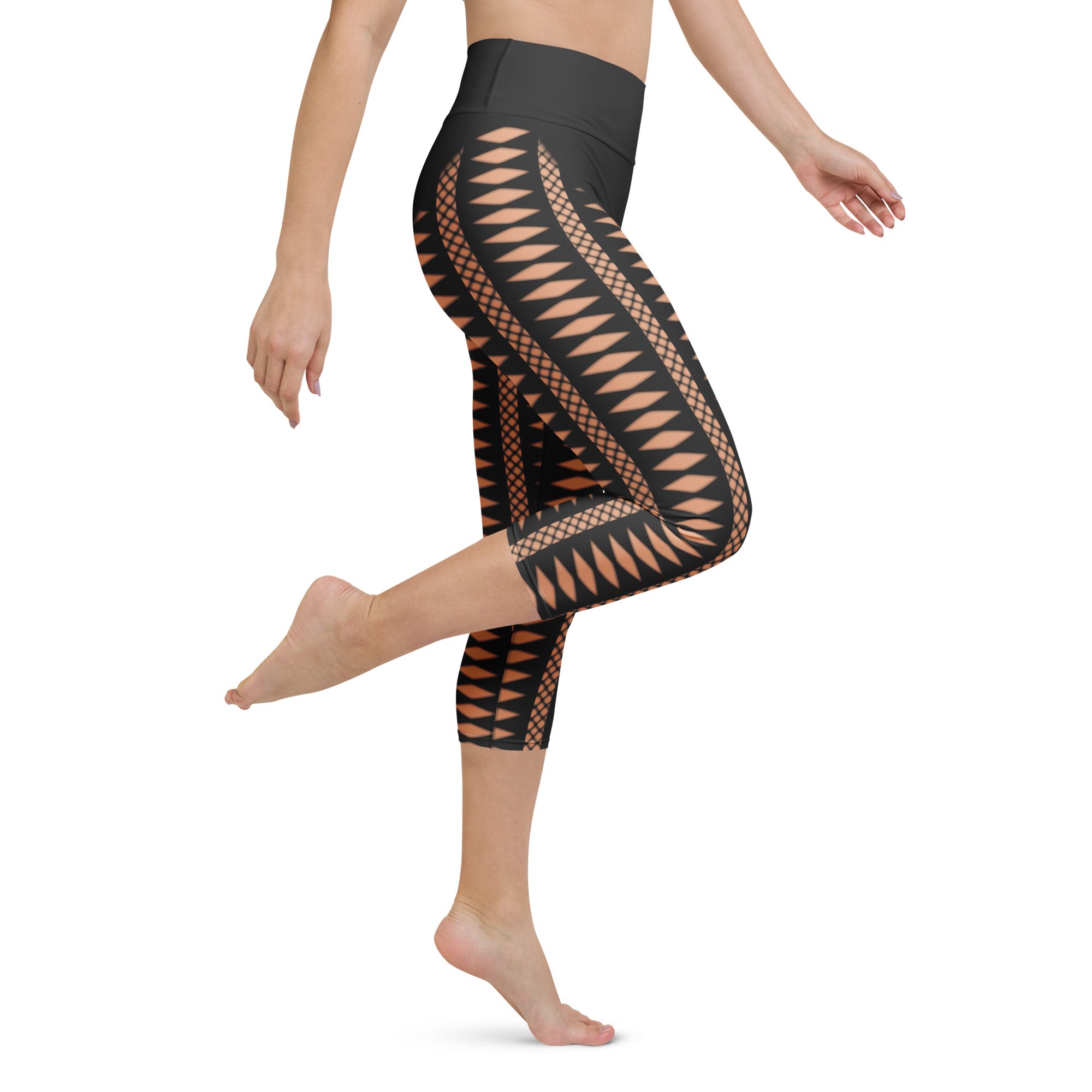 Geometric Allure Yoga Capris