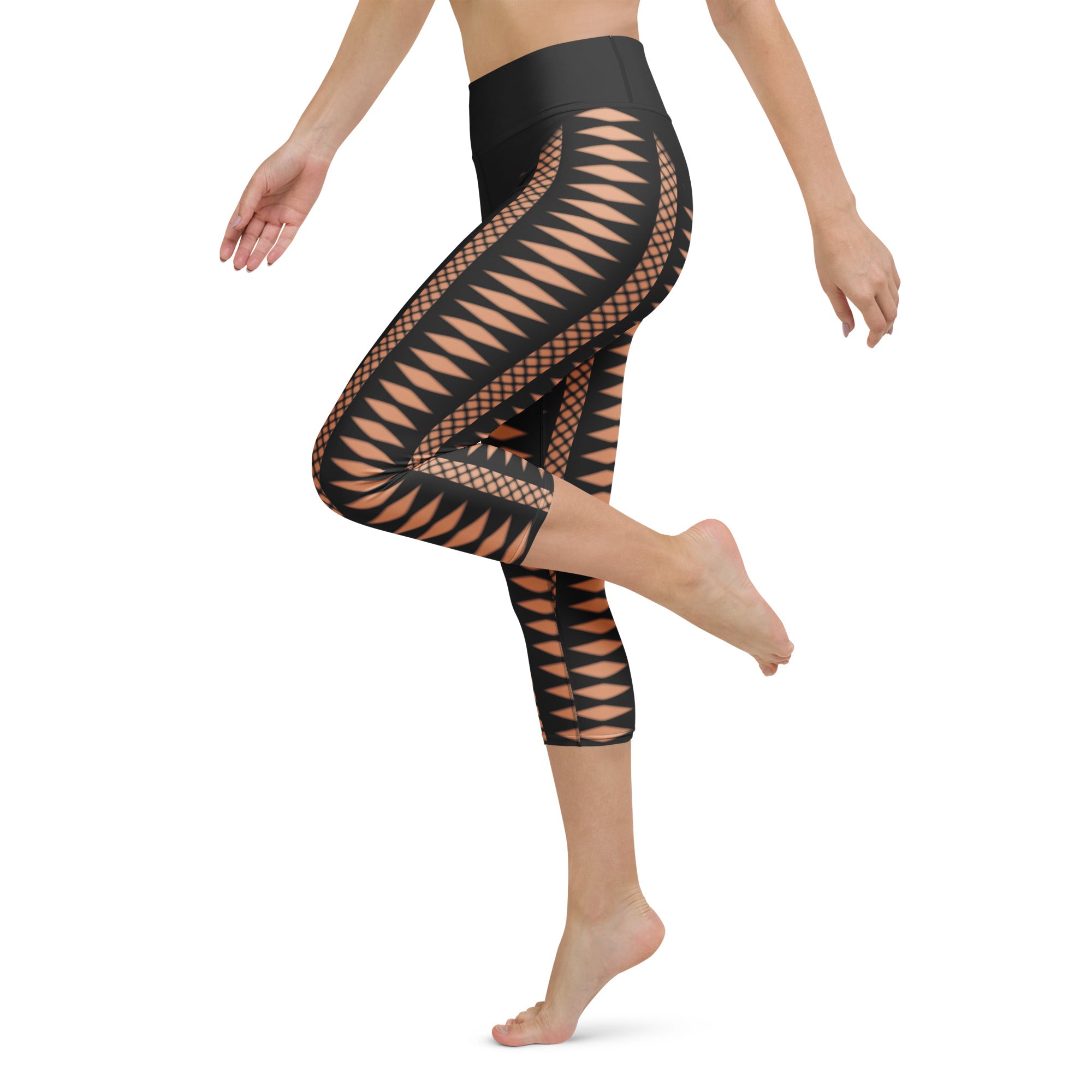 Geometric Allure Yoga Capris