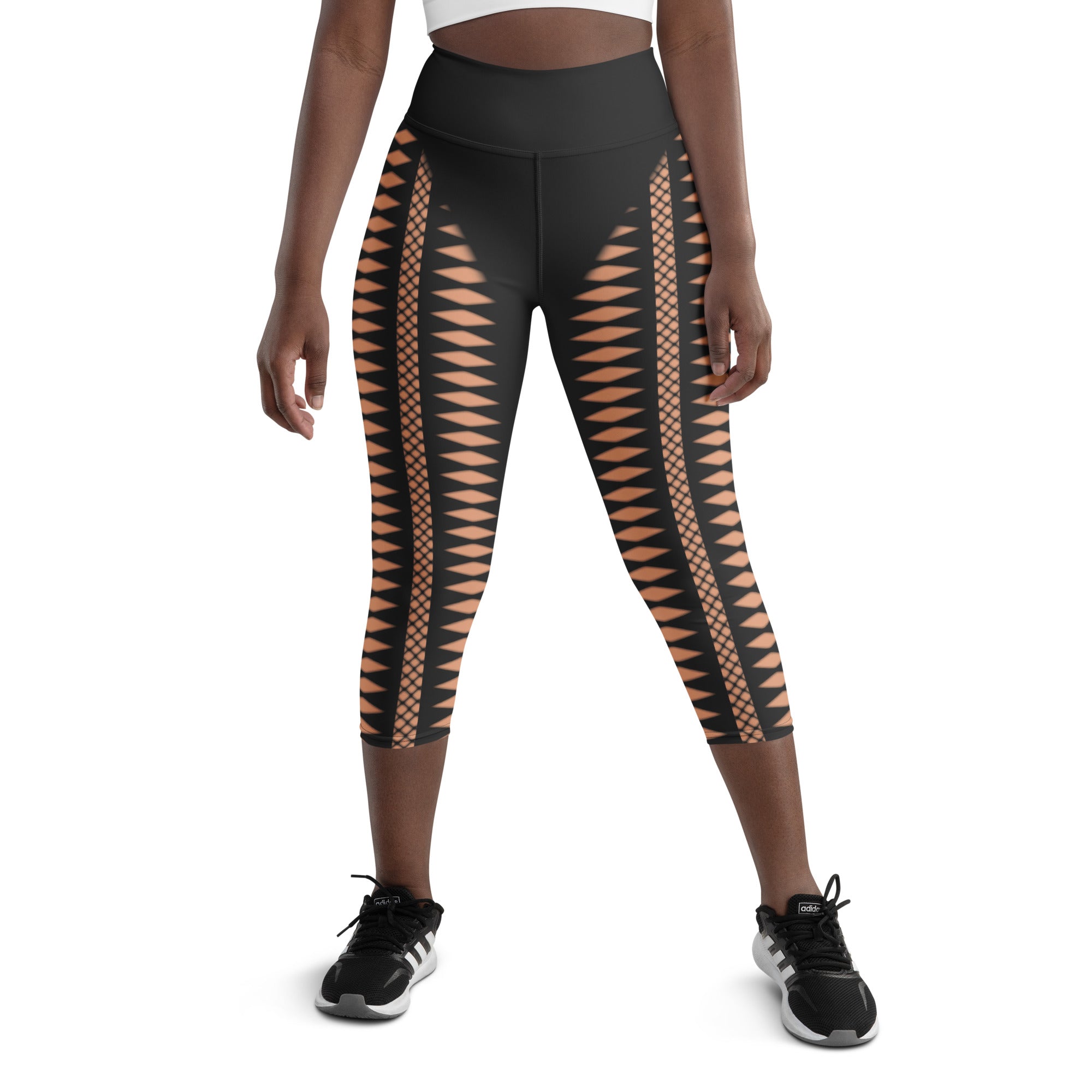Geometric Allure Yoga Capris