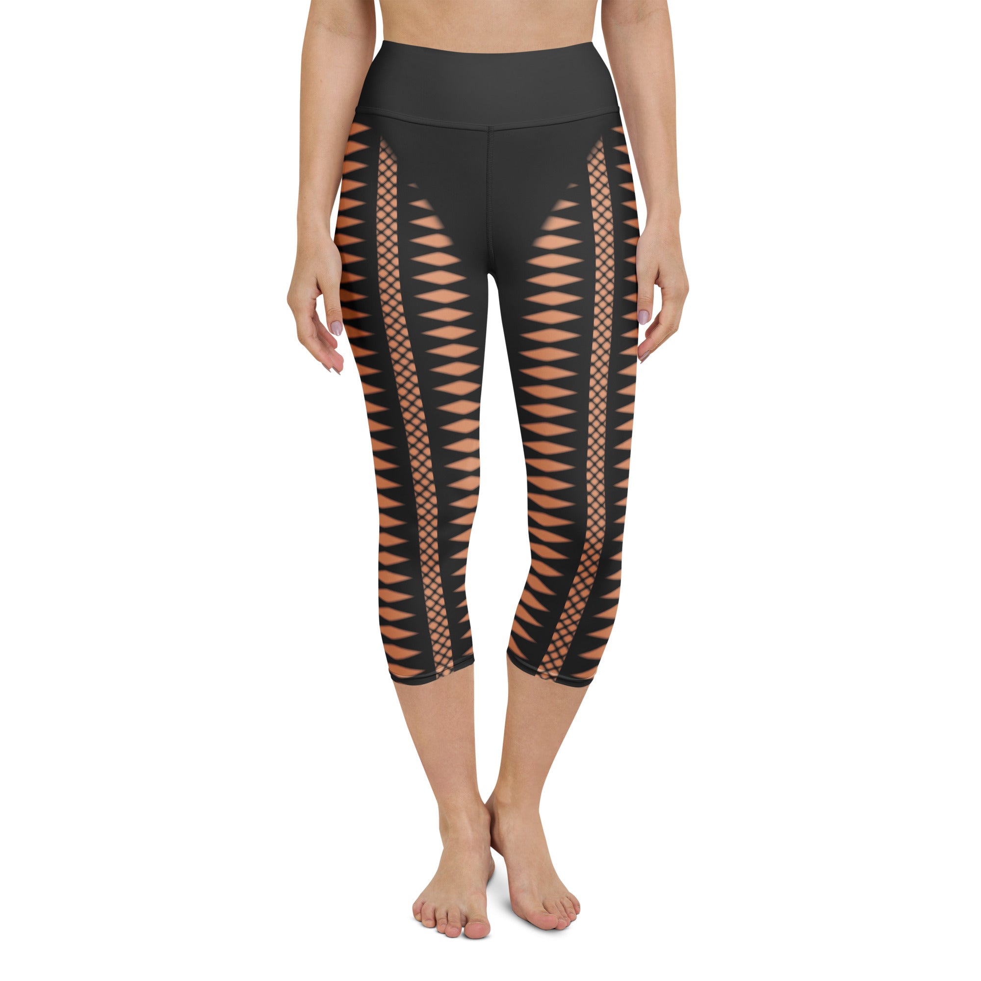 Geometric Allure Yoga Capris