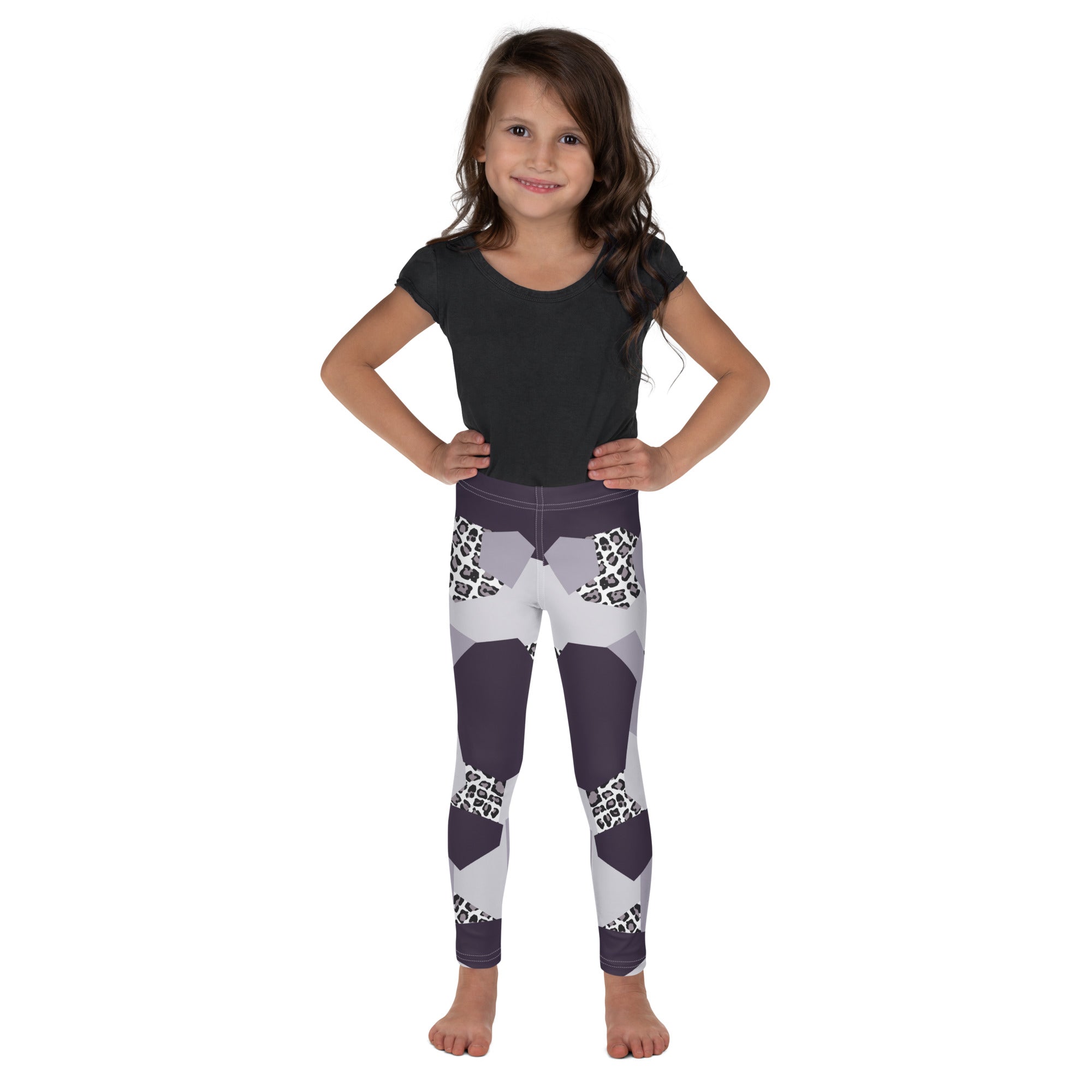 Geometric Animal Print Kid's Leggings