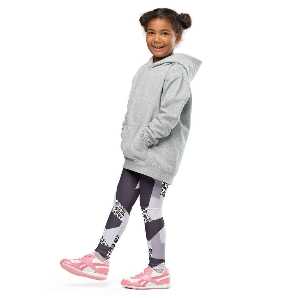 Geometric Animal Print Kid's Leggings