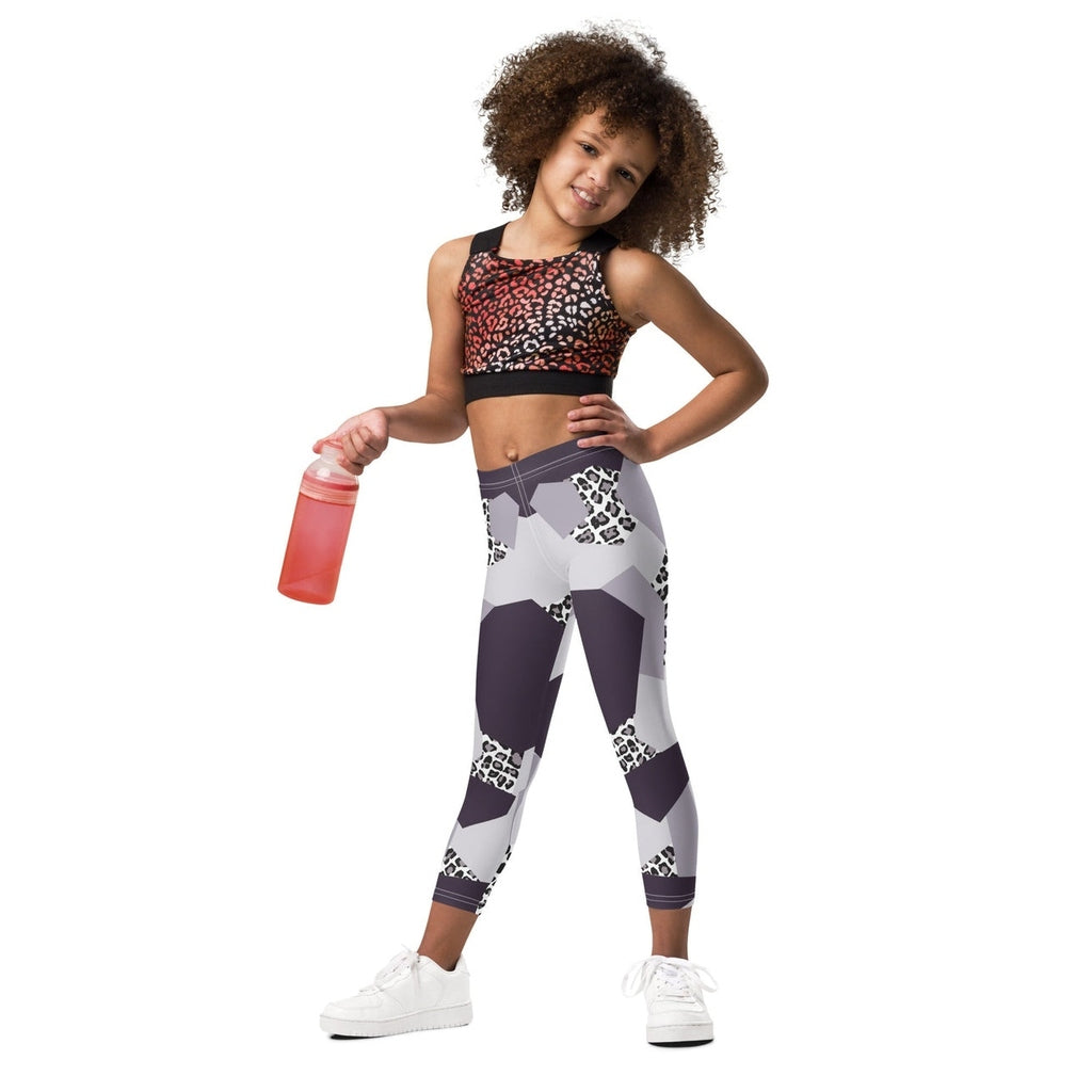 Geometric Animal Print Kid's Leggings
