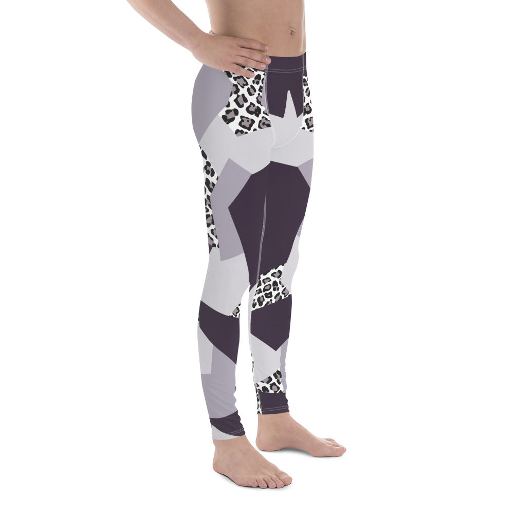 Geometric Animal Print Men's Leggings