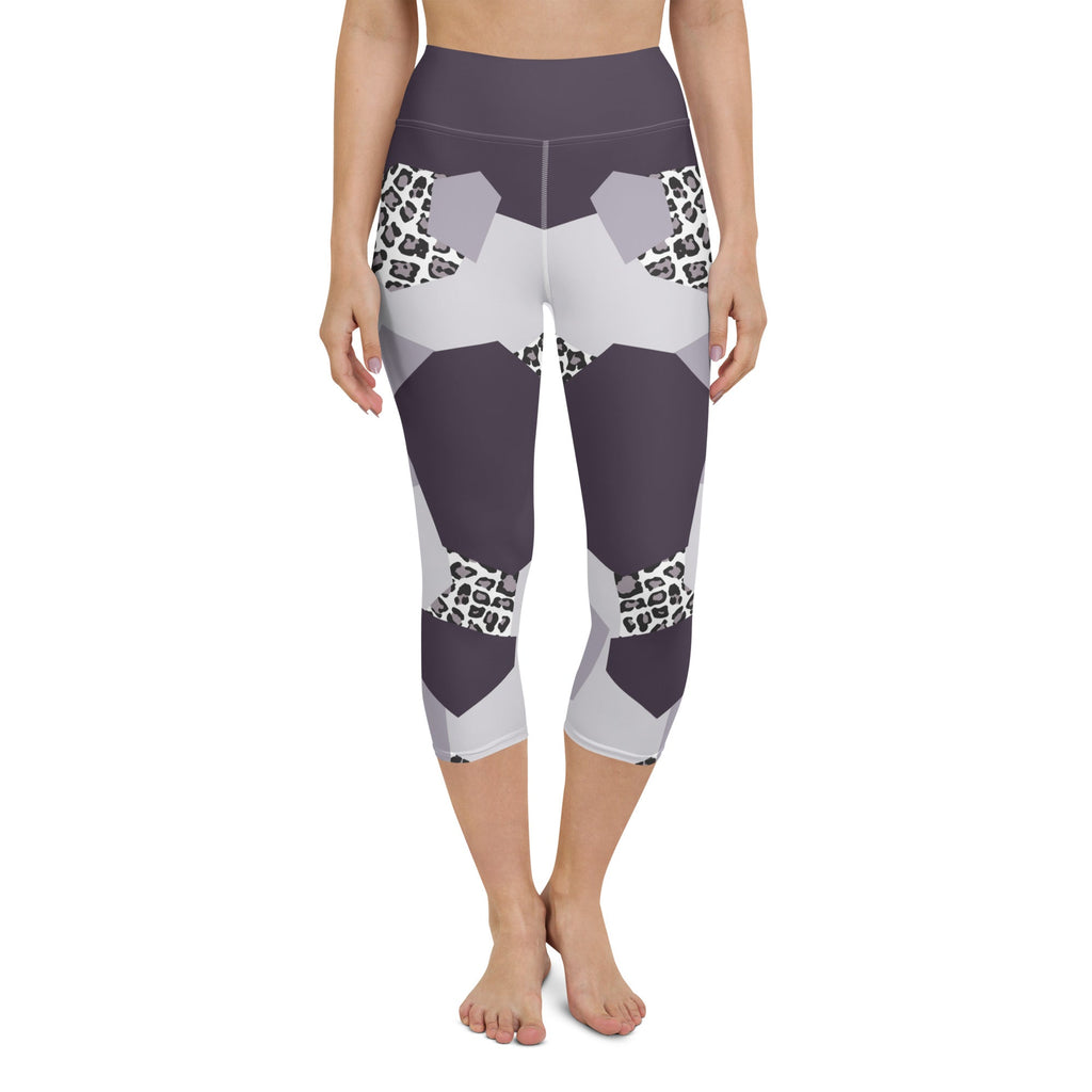 Geometric Animal Print Yoga Capris