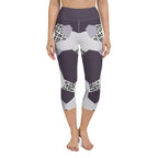 Geometric Animal Print Yoga Capris