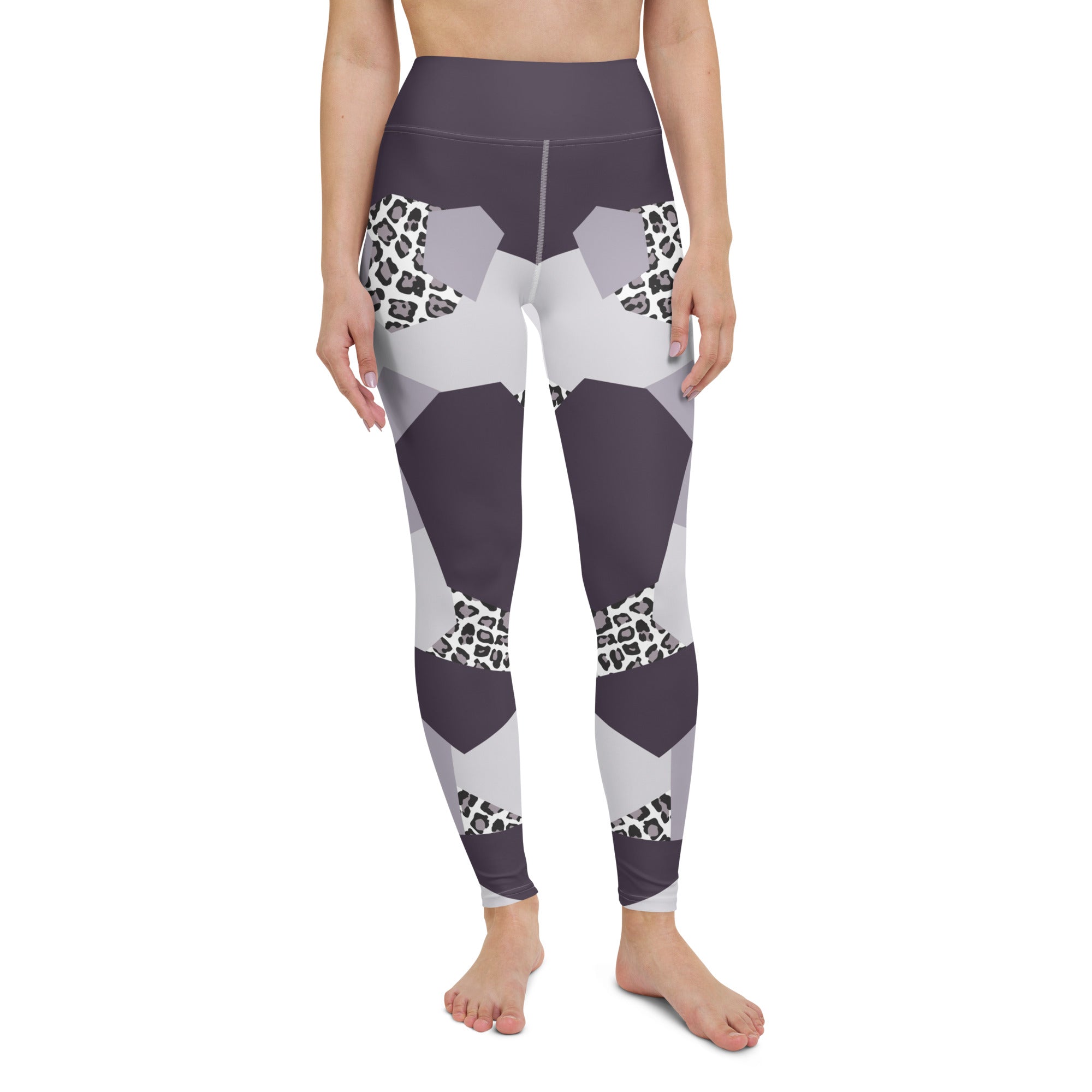 Geometric Animal Print Yoga Leggings