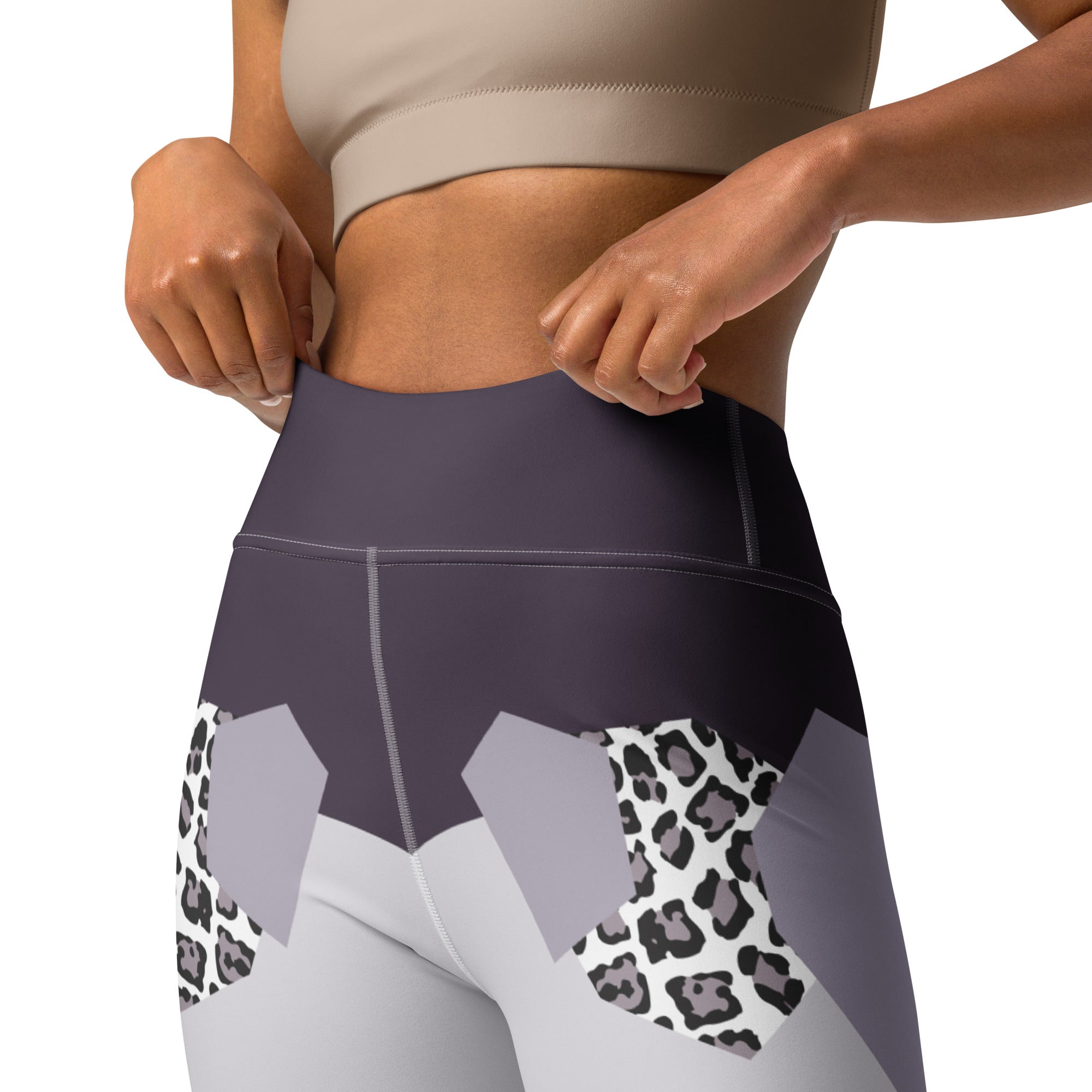 Geometric Animal Print Yoga Leggings