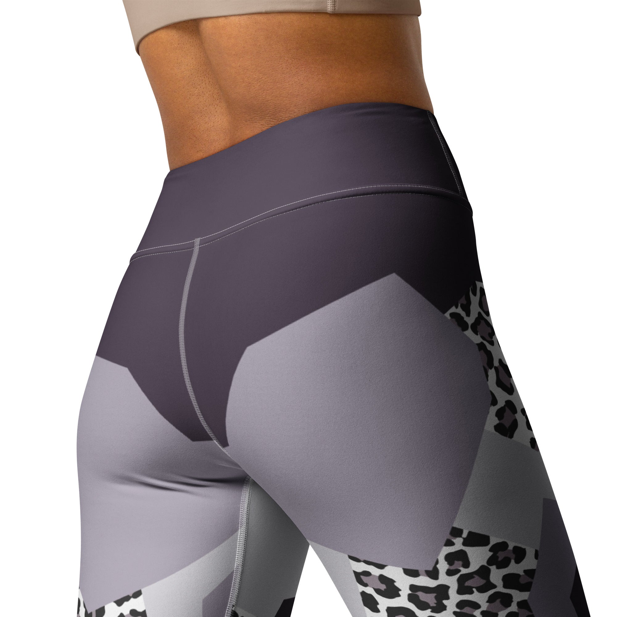 Geometric Animal Print Yoga Leggings