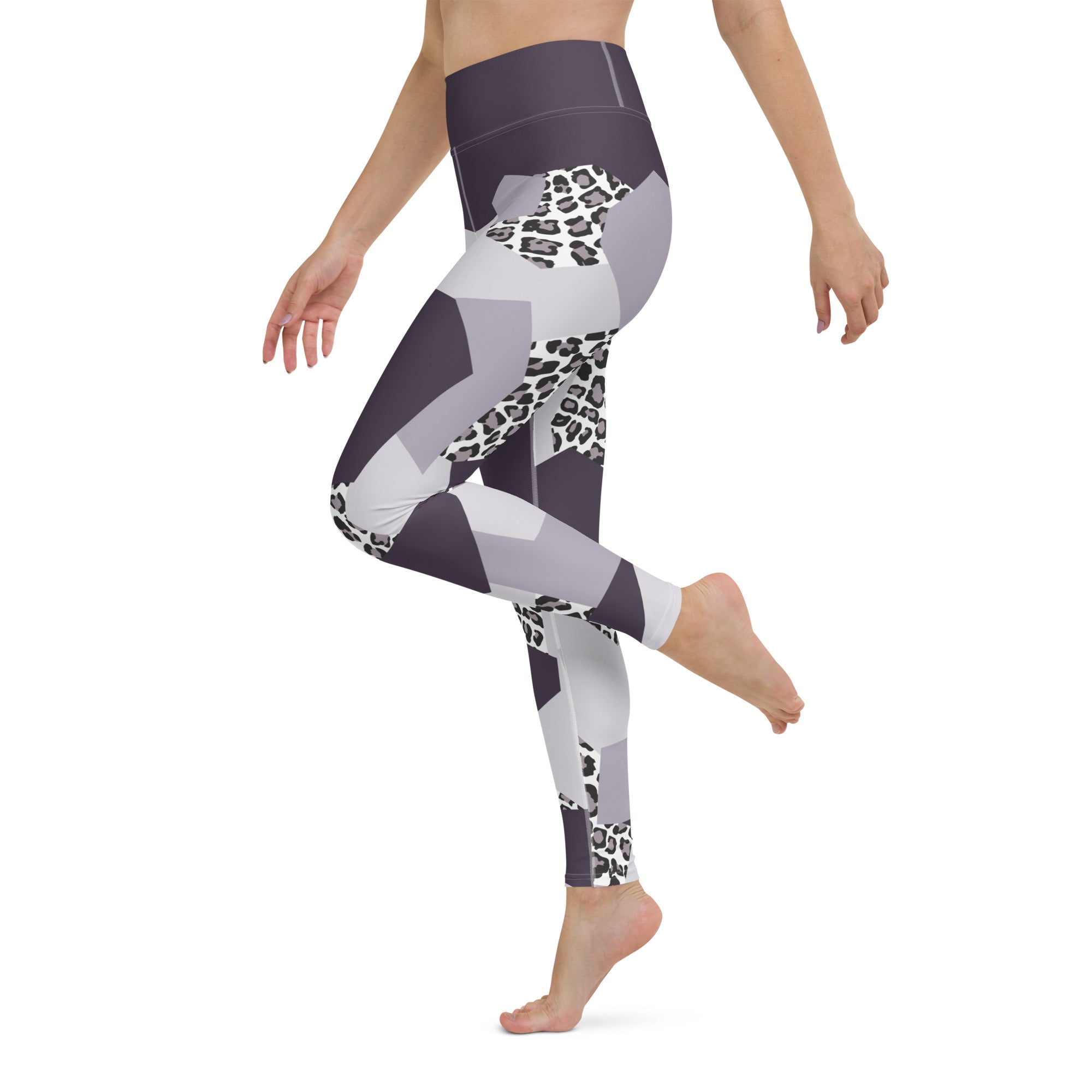 Geometric Animal Print Yoga Leggings