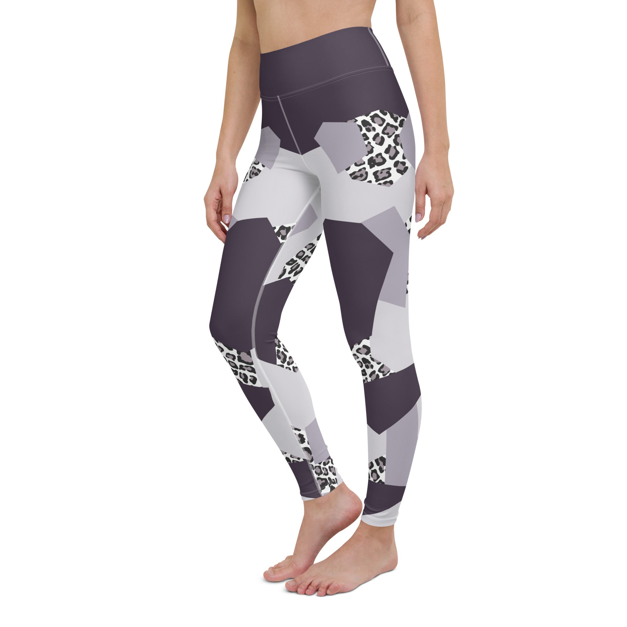 Geometric Animal Print Yoga Leggings