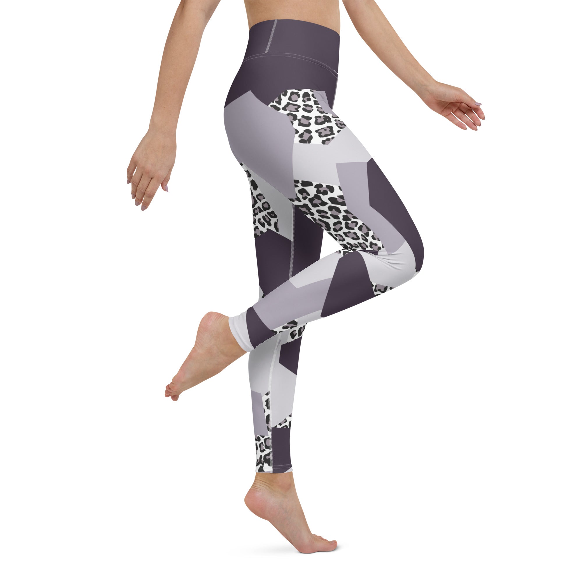 Geometric Animal Print Yoga Leggings