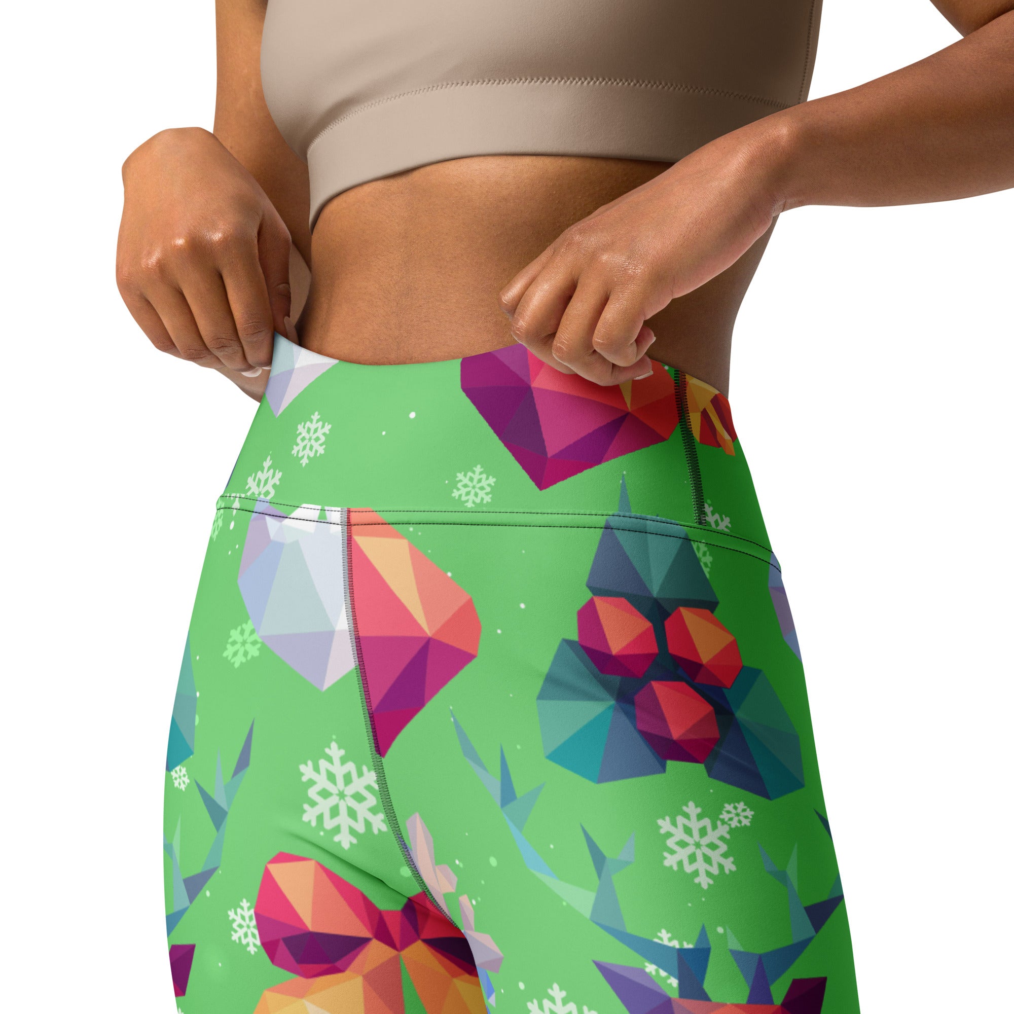 Geometric Vibe Christmas Yoga Leggings