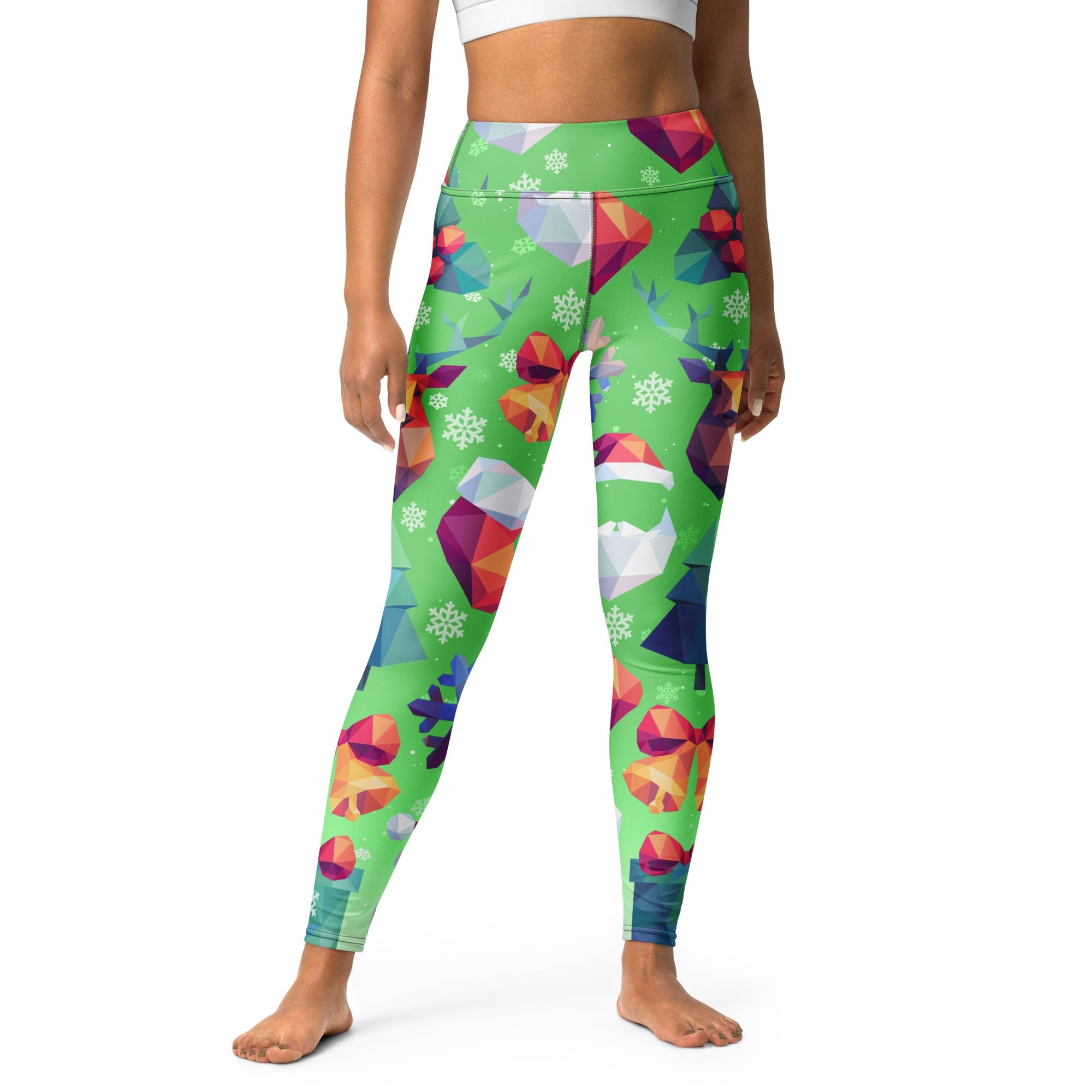 Geometric Vibe Christmas Yoga Leggings