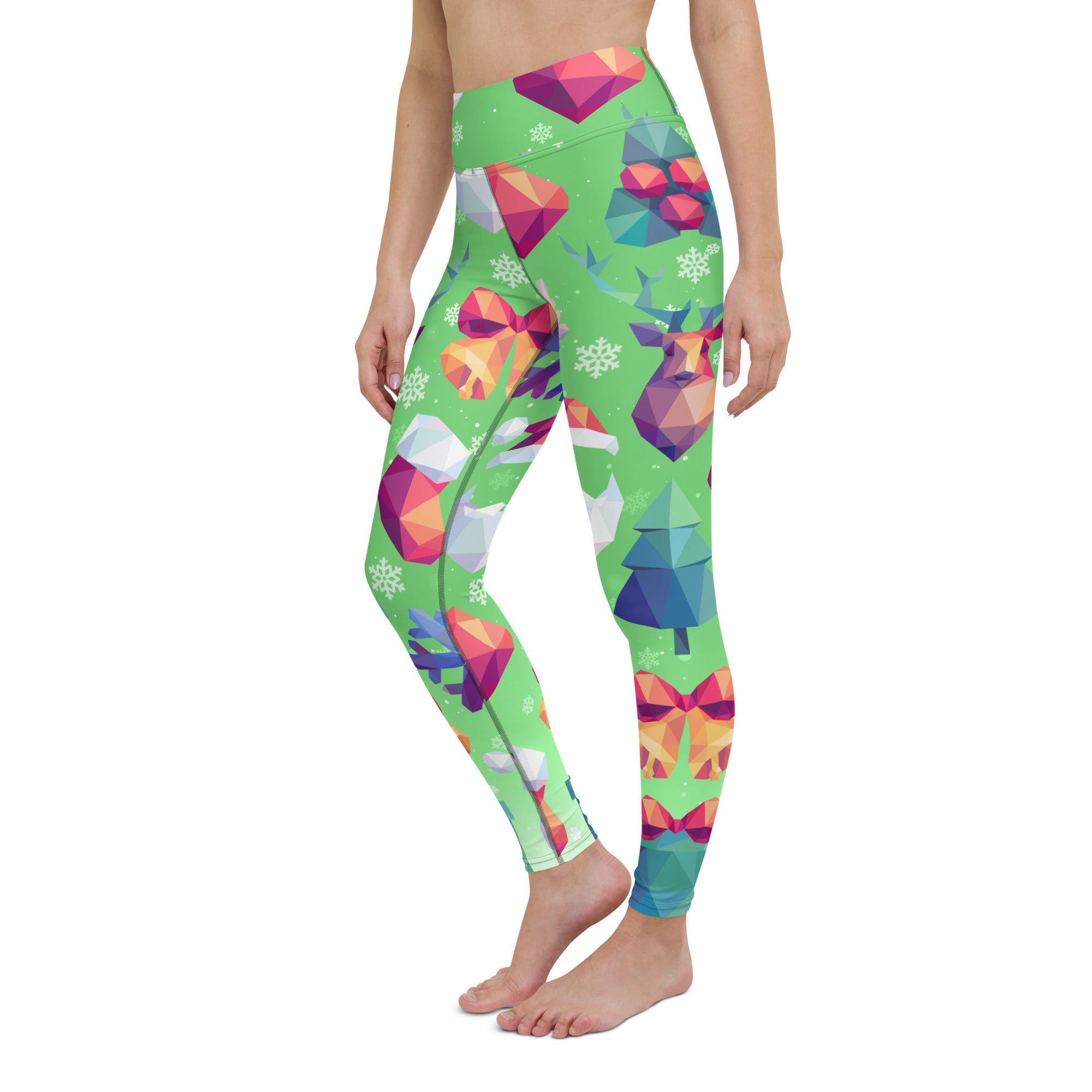 Geometric Vibe Christmas Yoga Leggings