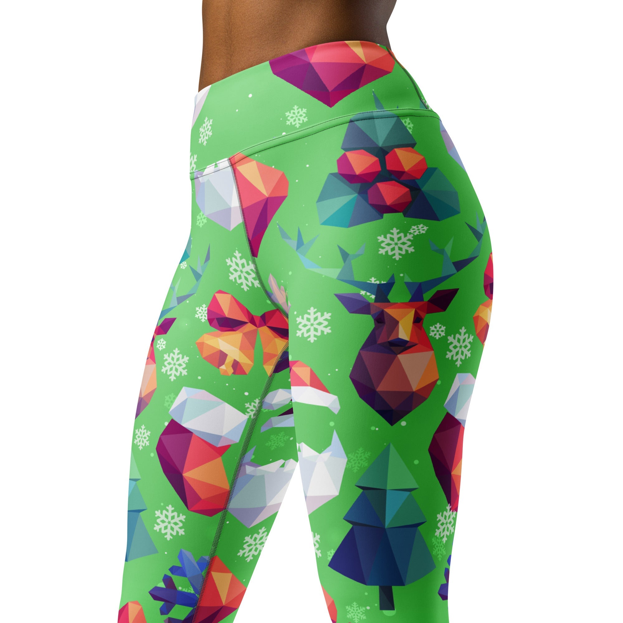 Geometric Vibe Christmas Yoga Leggings