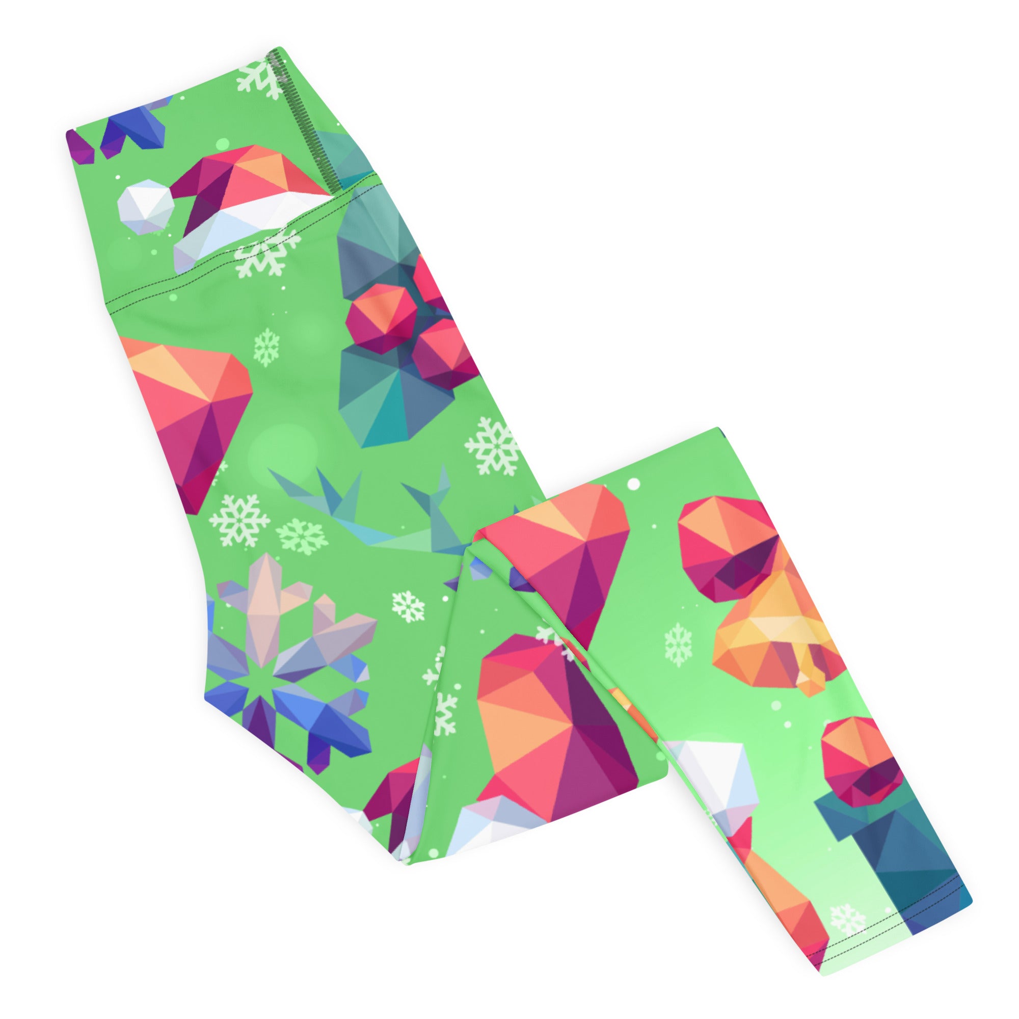 Geometric Vibe Christmas Yoga Leggings