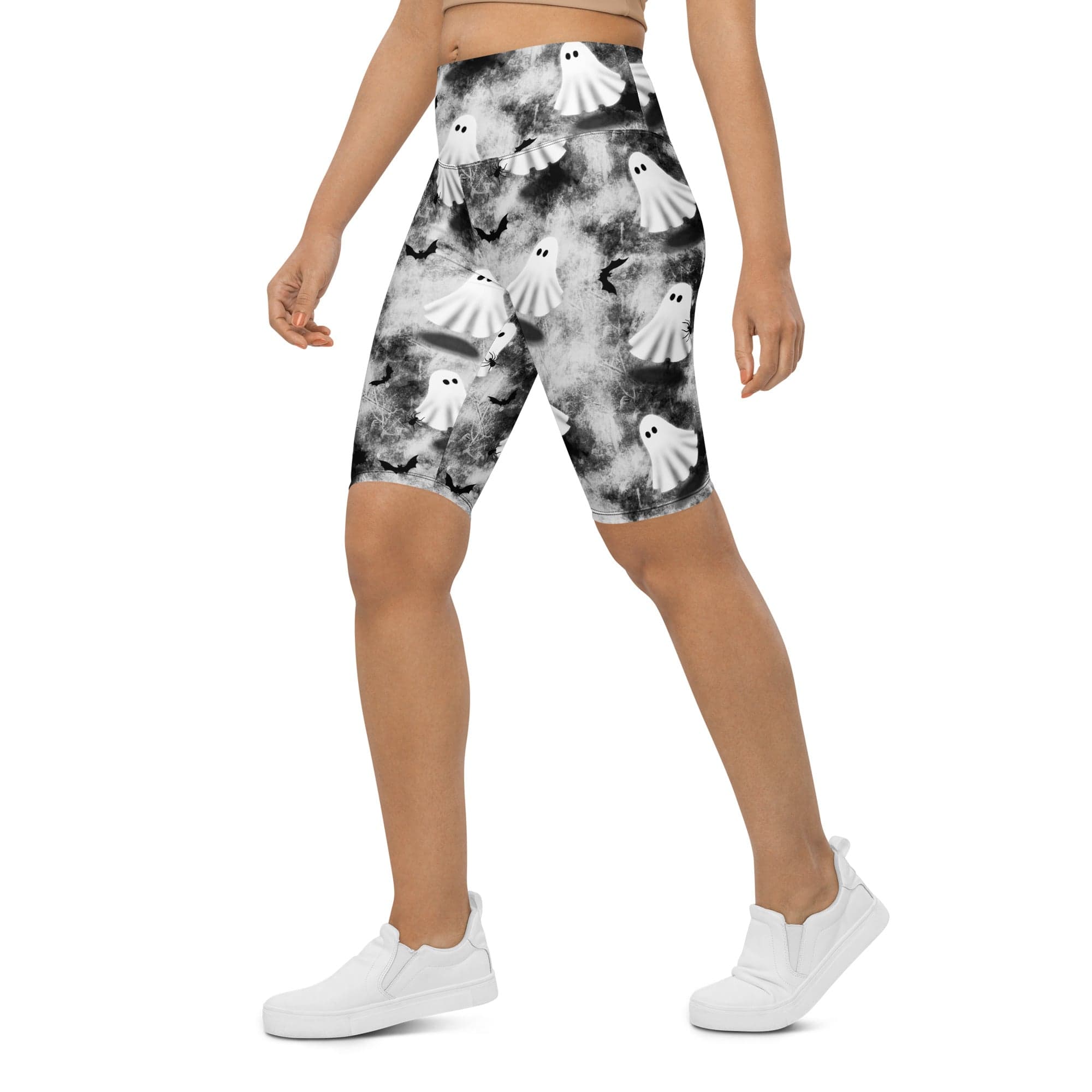 Ghostly Shadows Biker Shorts