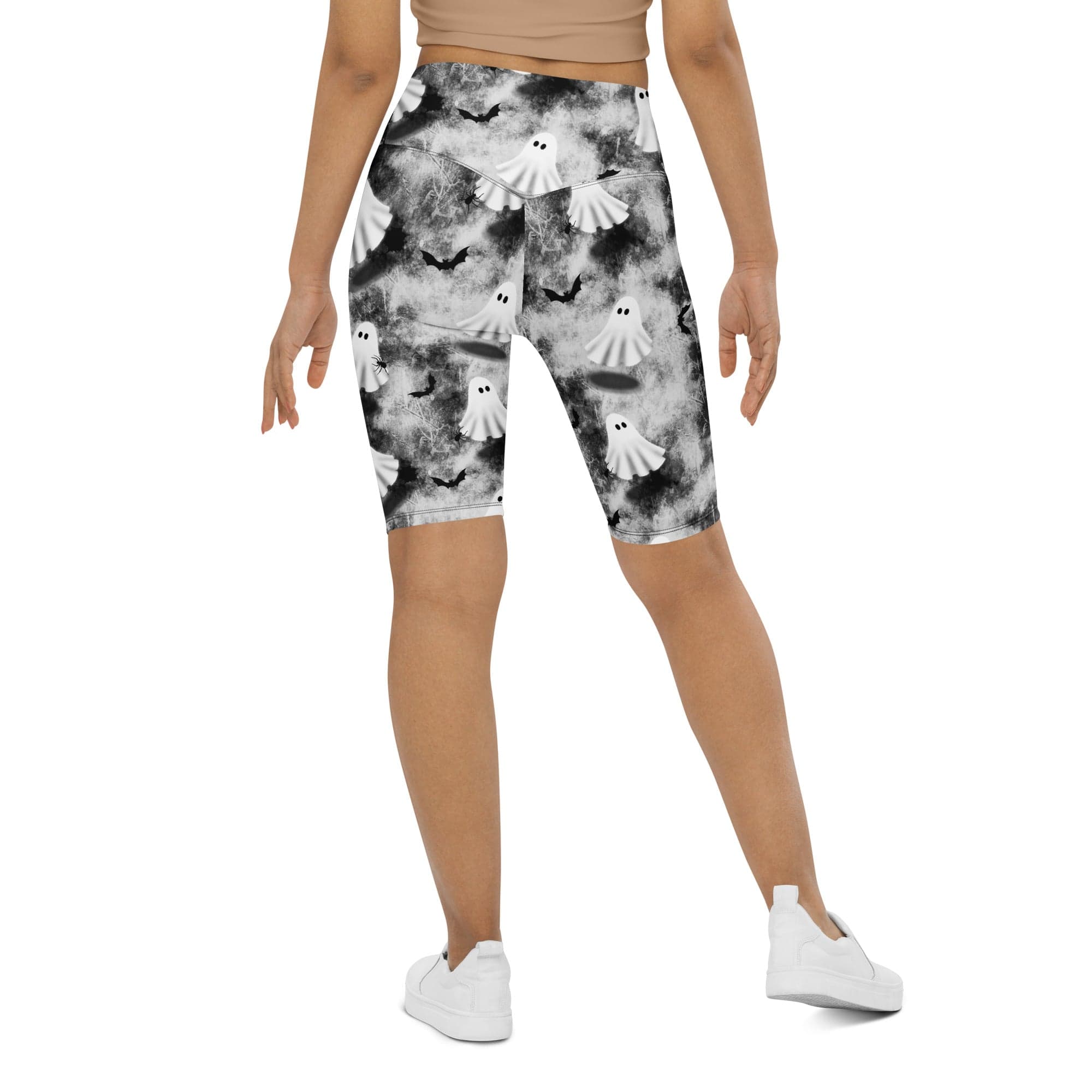 Ghostly Shadows Biker Shorts