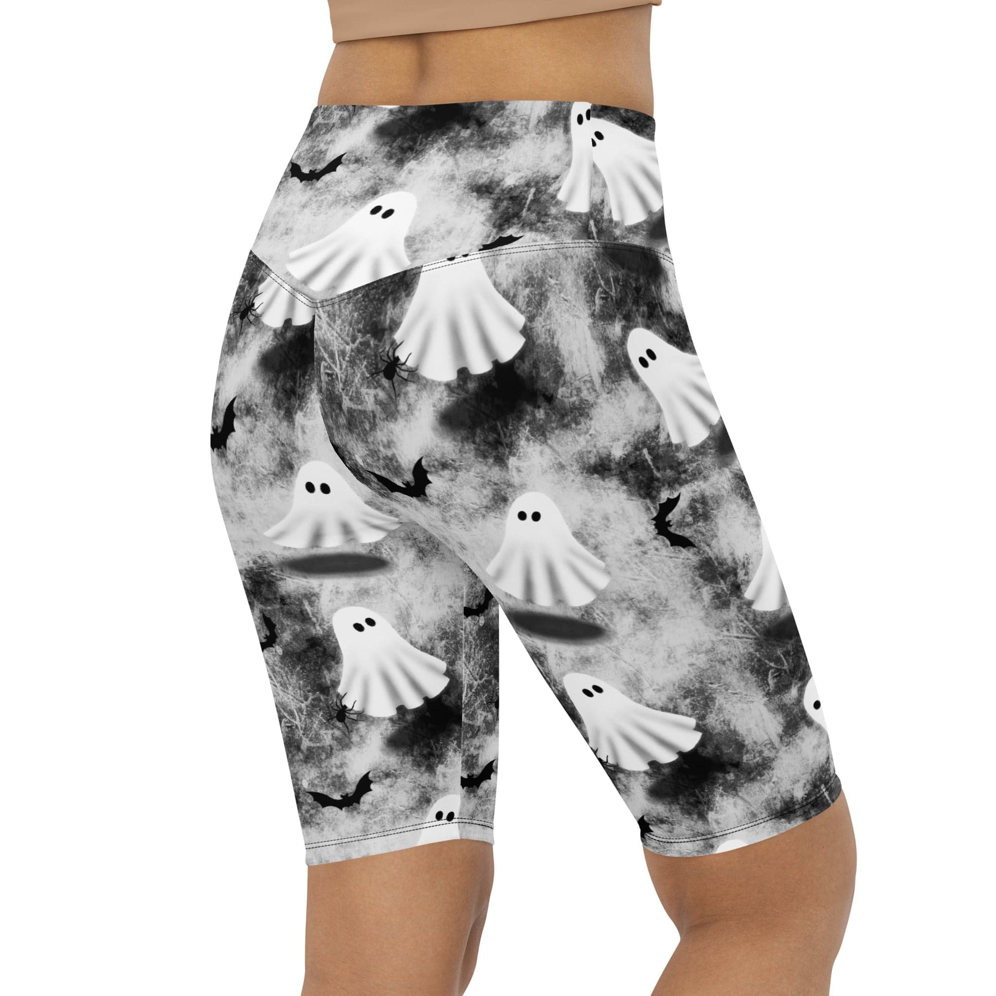 Ghostly Shadows Biker Shorts