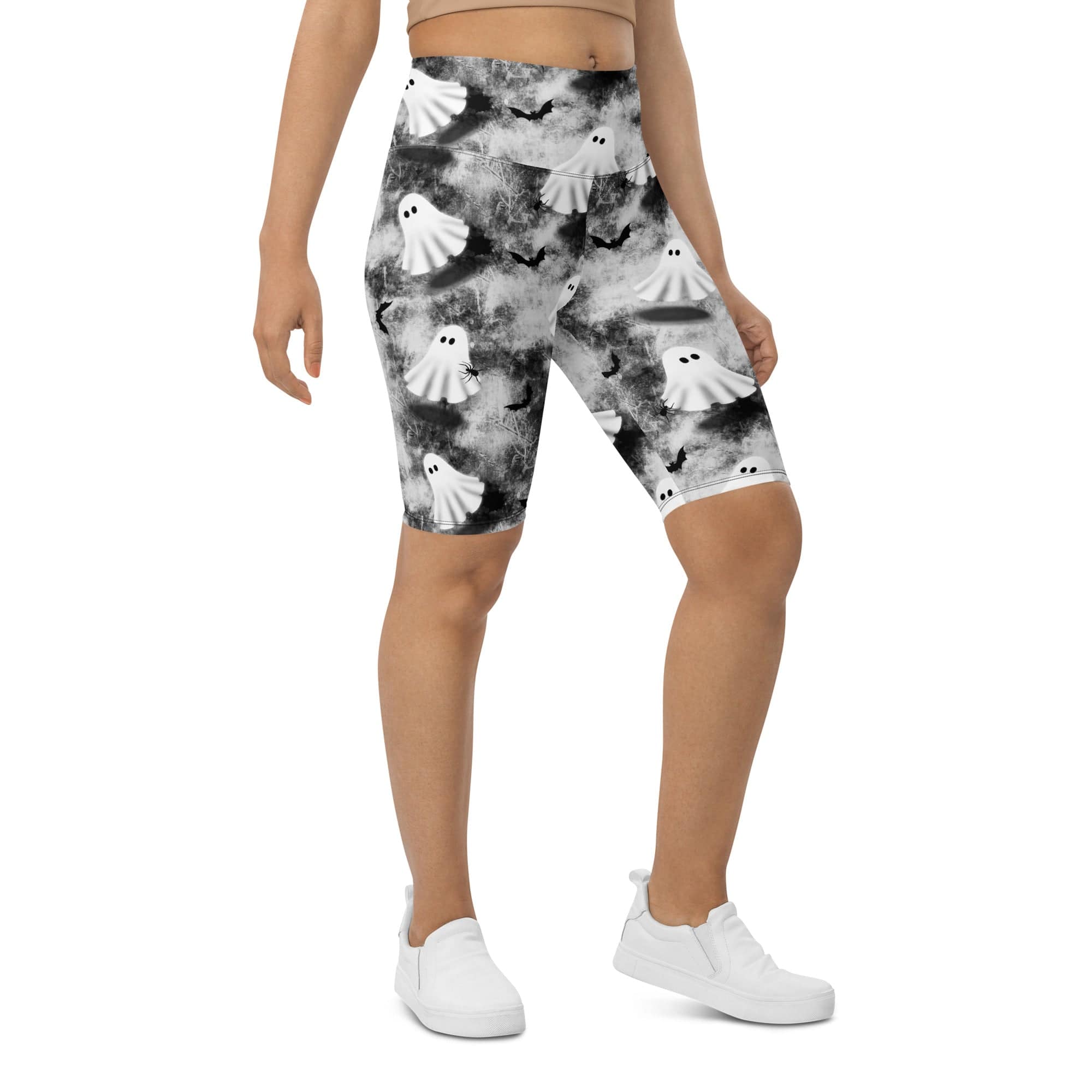 Ghostly Shadows Biker Shorts