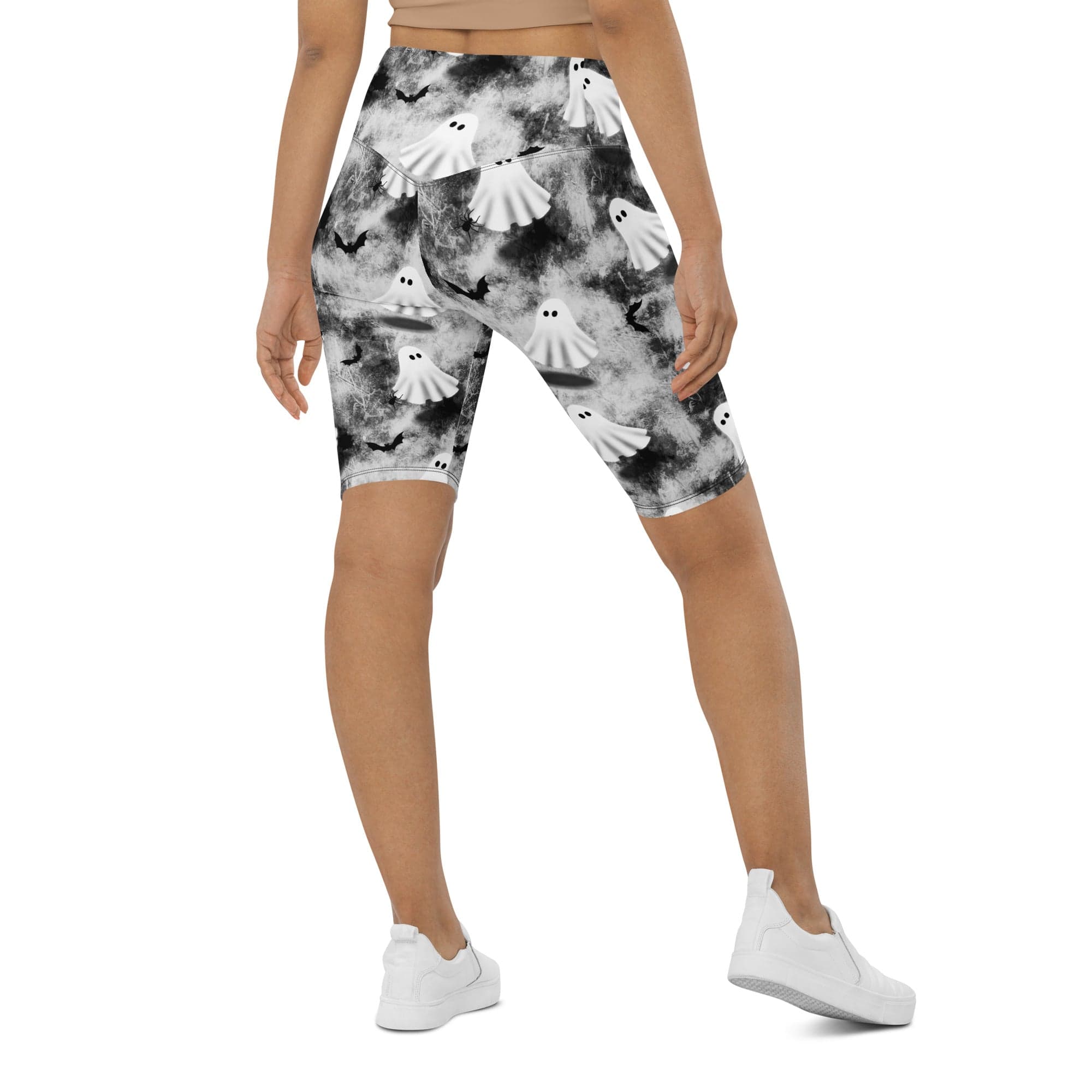 Ghostly Shadows Biker Shorts