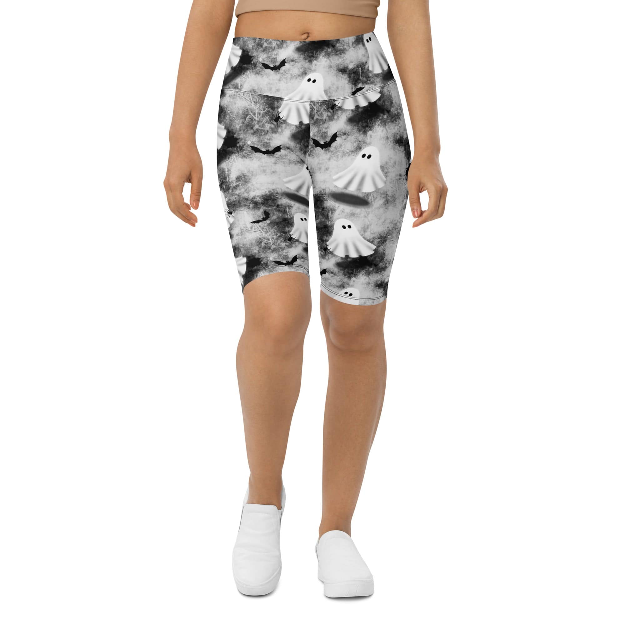 Ghostly Shadows Biker Shorts