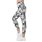 Ghostly Shadows Crossover Leggings With Pockets