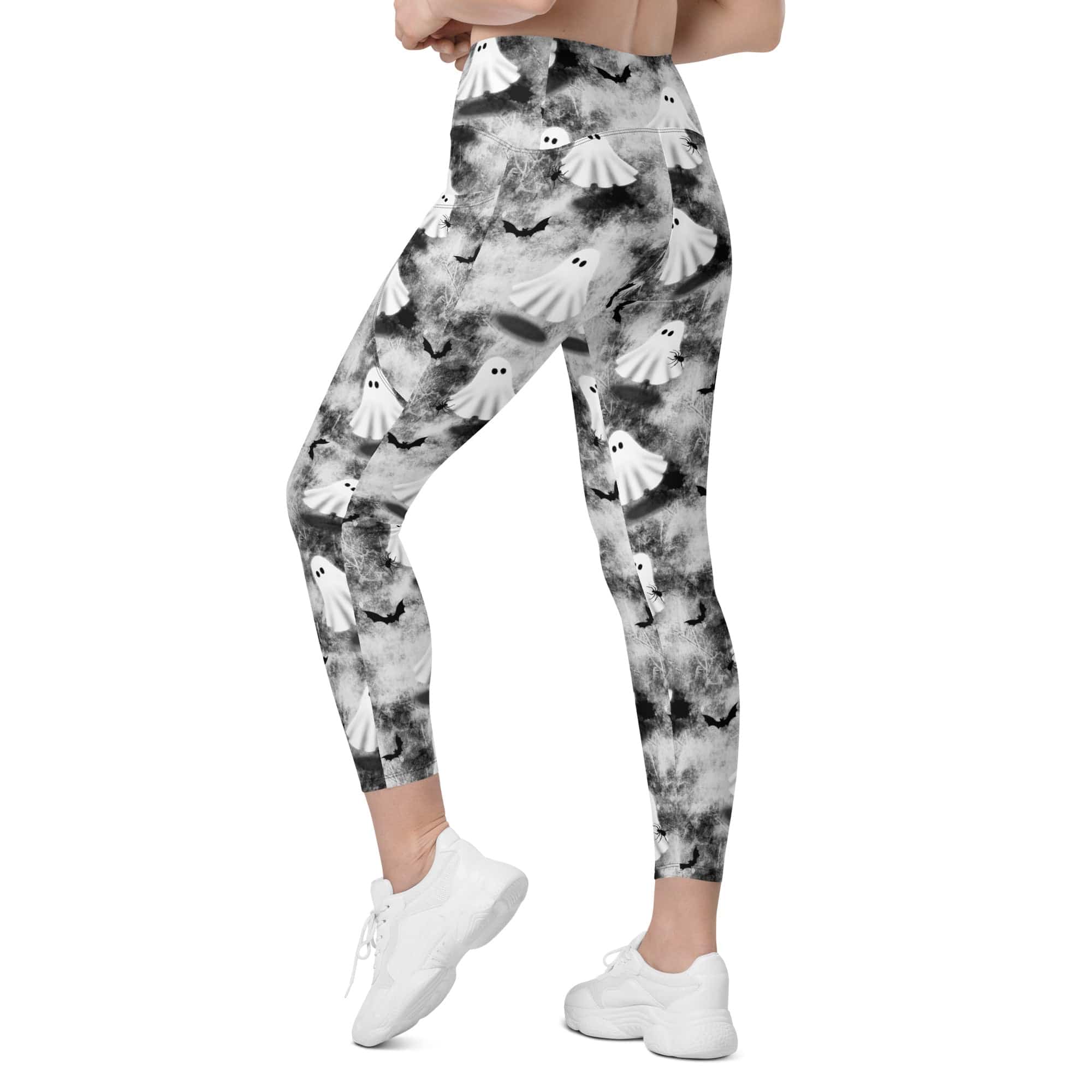 Ghostly Shadows Leggings With Pockets