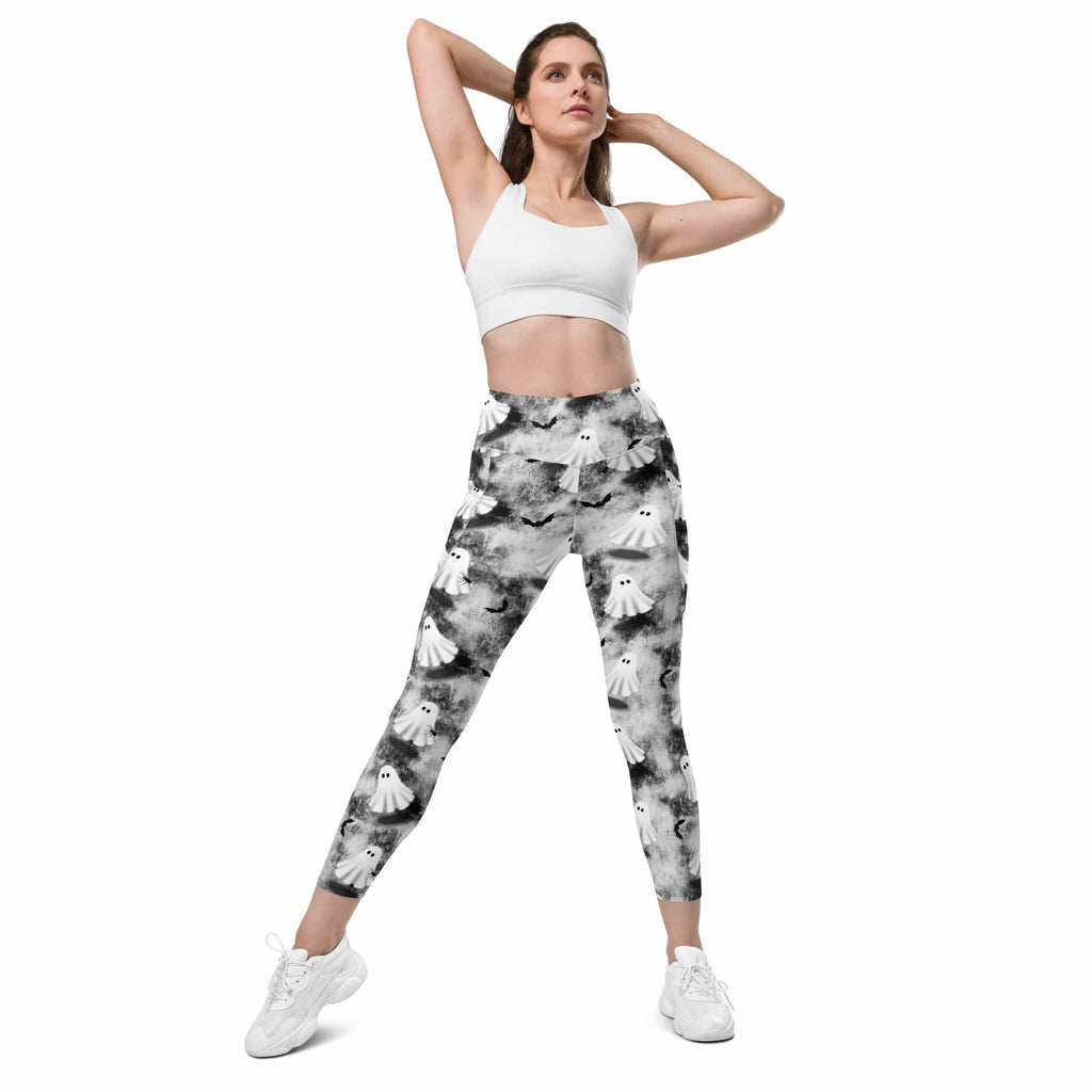 Ghostly Shadows Leggings With Pockets