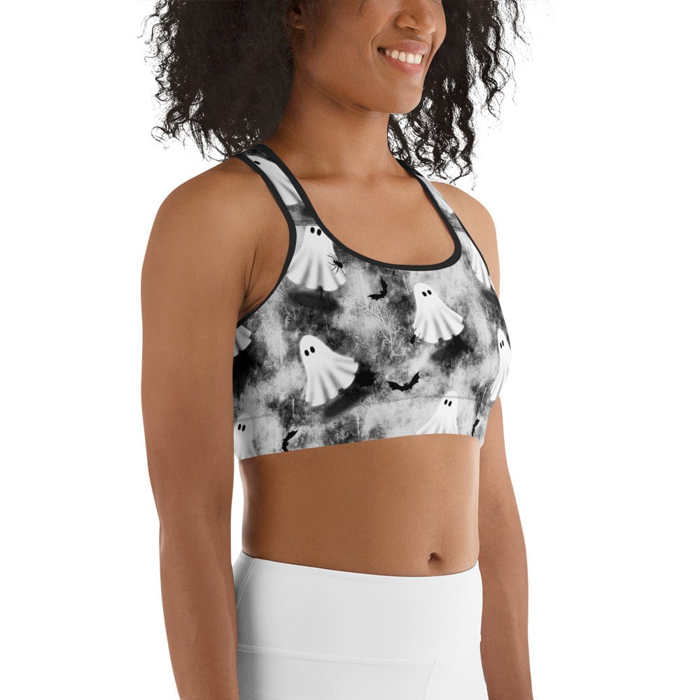 Ghostly Shadows Sports Bra