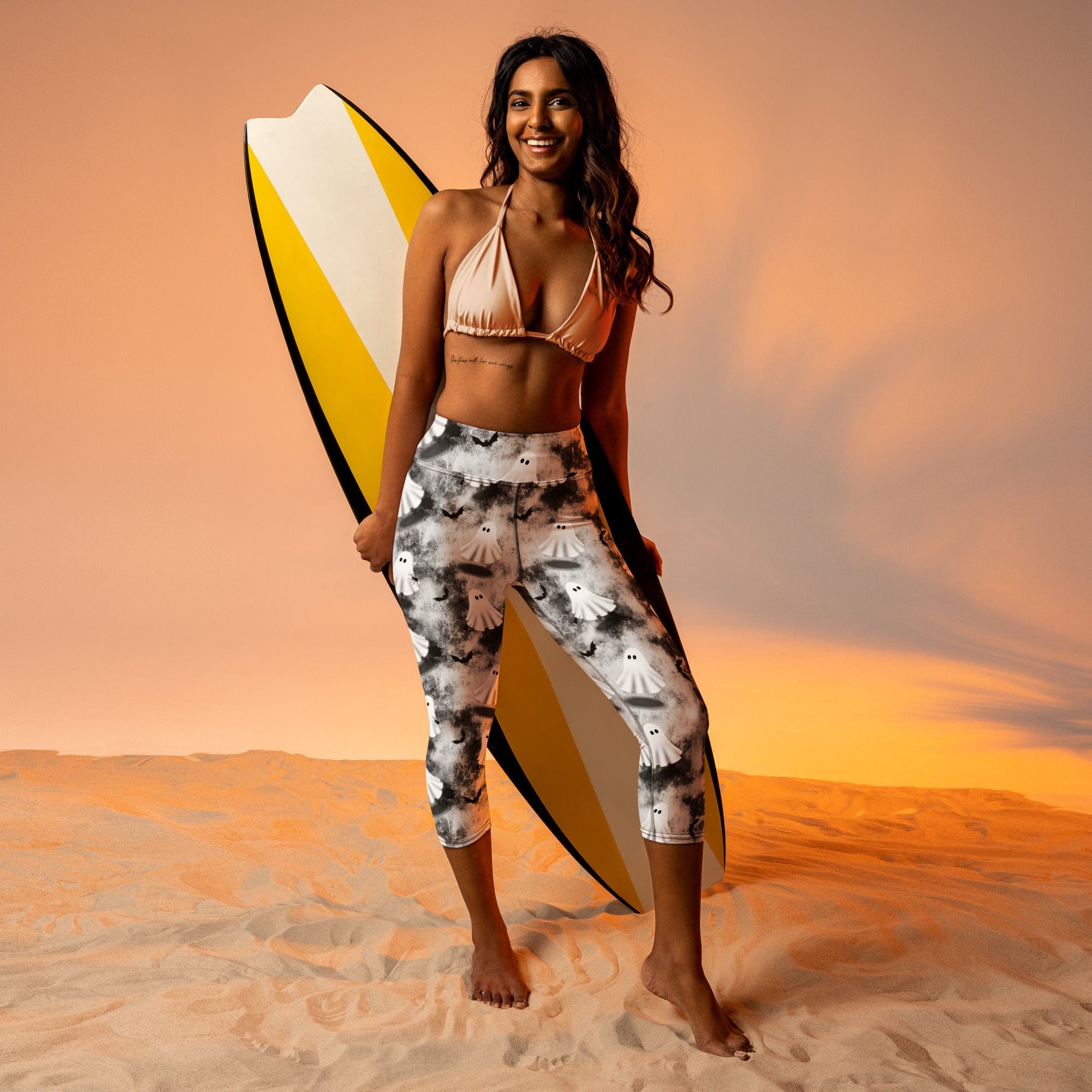 Ghostly Shadows Yoga Capris