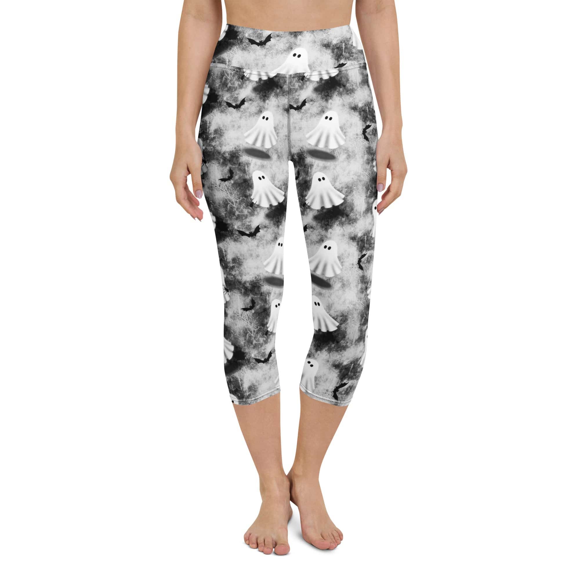 Ghostly Shadows Yoga Capris