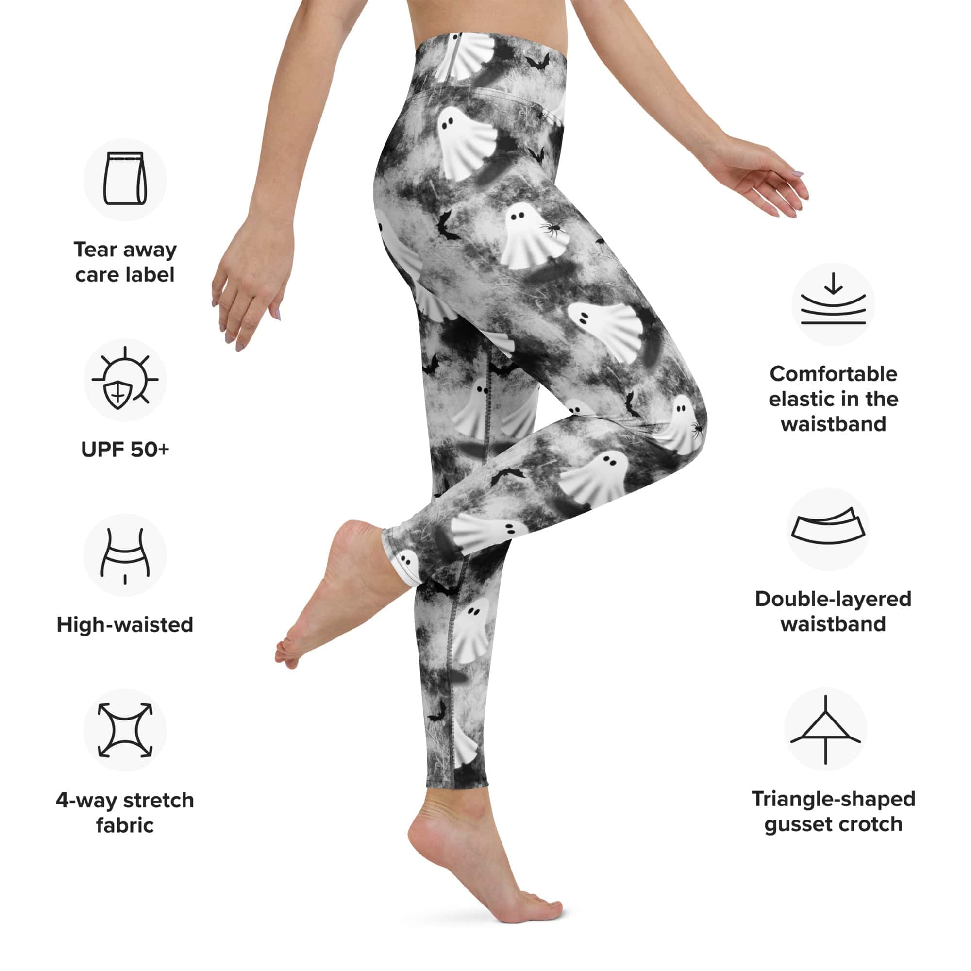 Ghostly Shadows Yoga Leggings