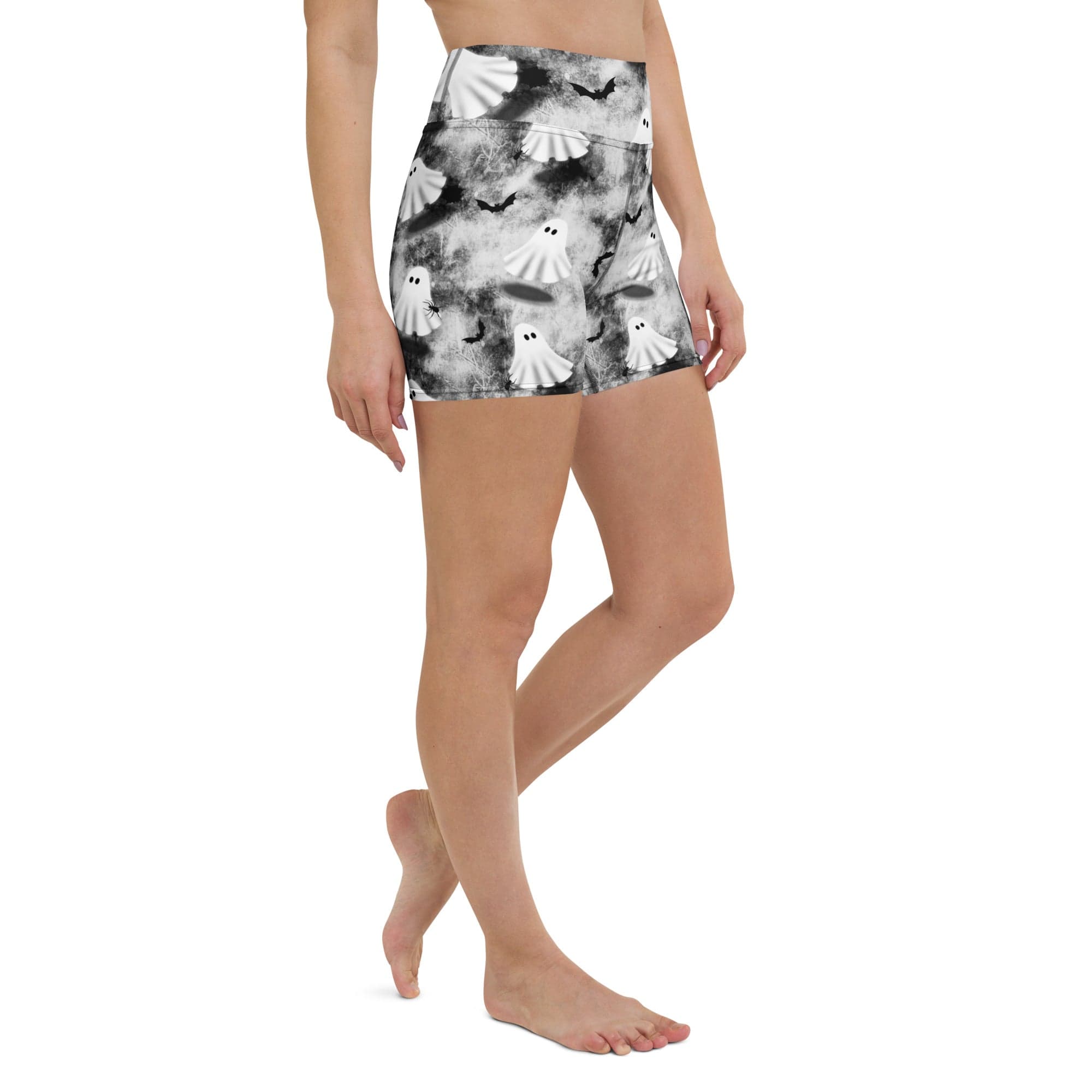 Ghostly Shadows Yoga Shorts