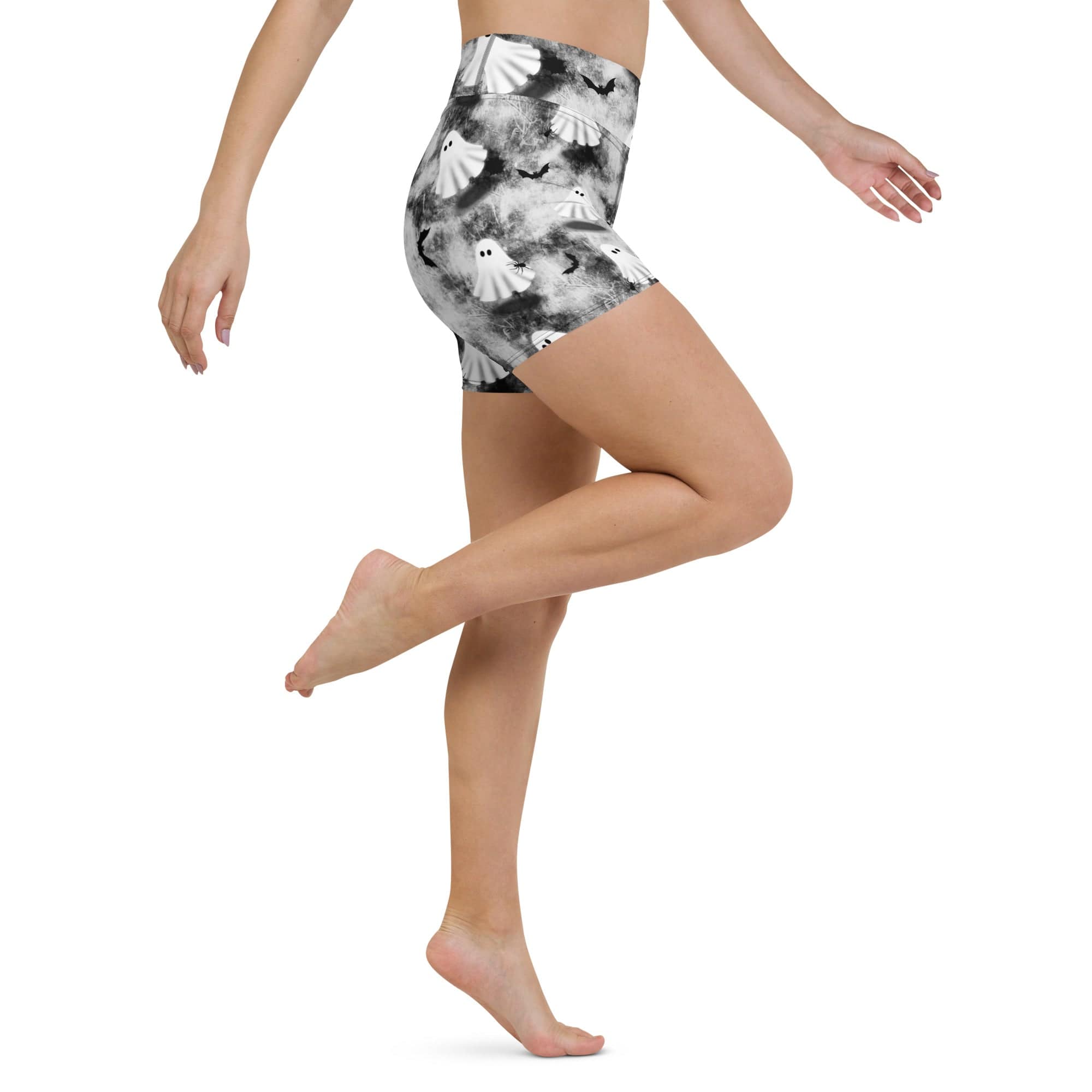 Ghostly Shadows Yoga Shorts