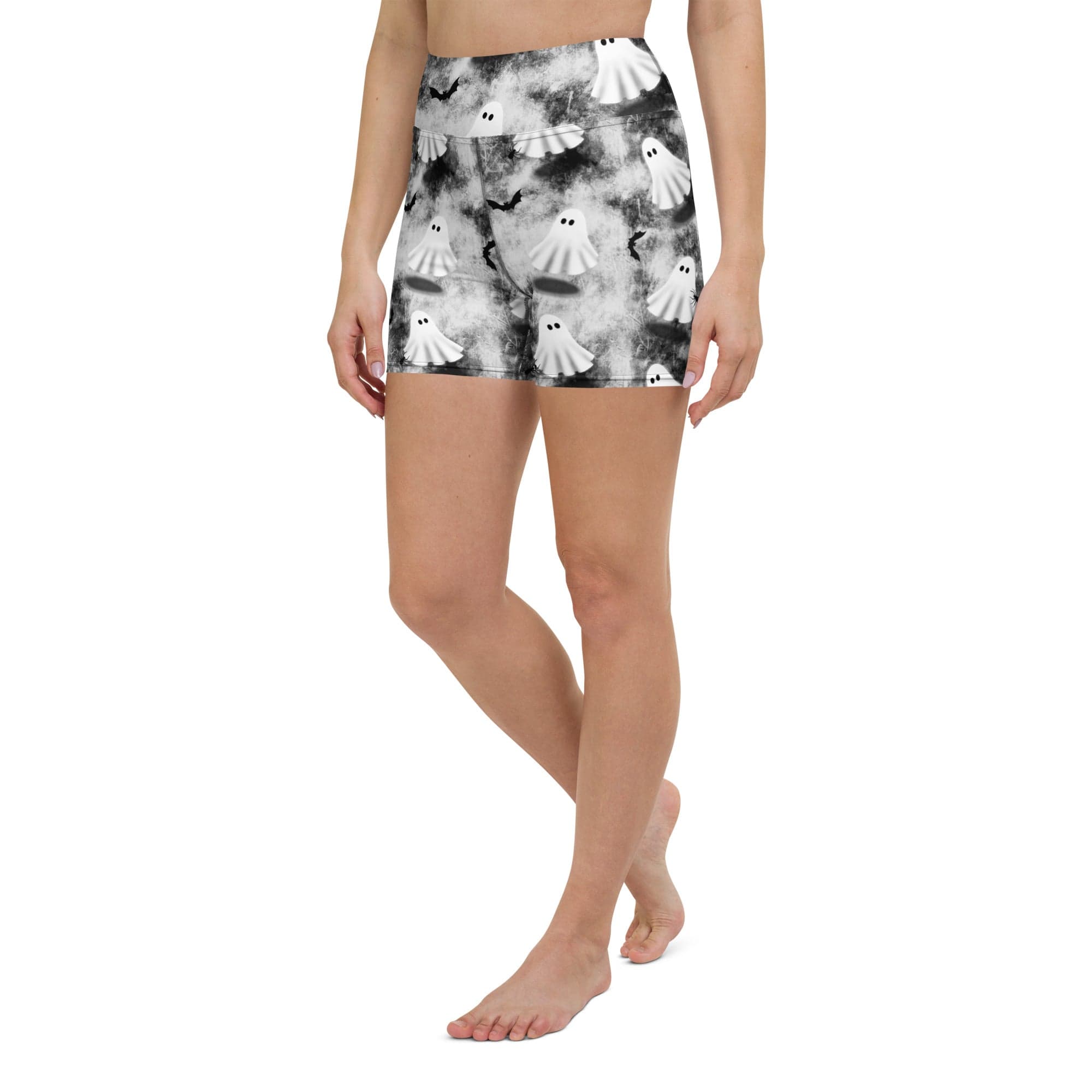 Ghostly Shadows Yoga Shorts