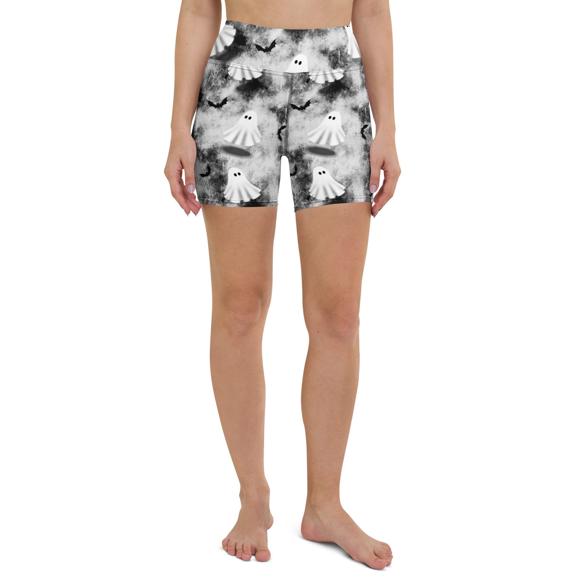Ghostly Shadows Yoga Shorts