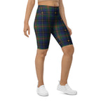 Gilded Star Tartan Biker Shorts