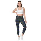 Gilded Star Tartan Crossover Leggings With Pockets