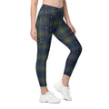 Gilded Star Tartan Crossover Leggings With Pockets