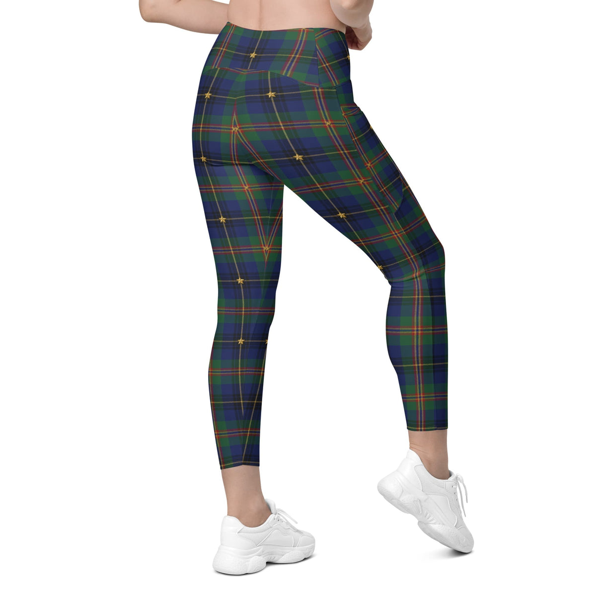 Gilded Star Tartan Leggings With Pockets