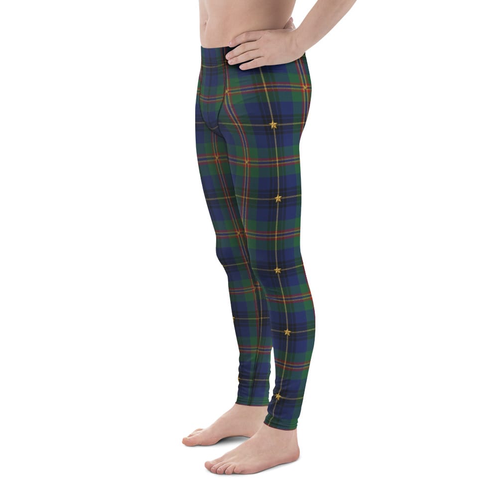 Gilded Star Tartan Men's Leggings