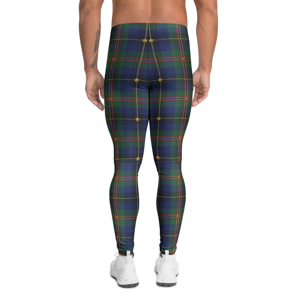 Gilded Star Tartan Men's Leggings