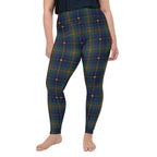 Gilded Star Tartan Plus Size Leggings